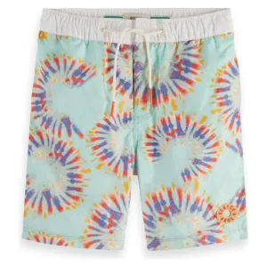 Mid Length - Tie Dye Print Swim