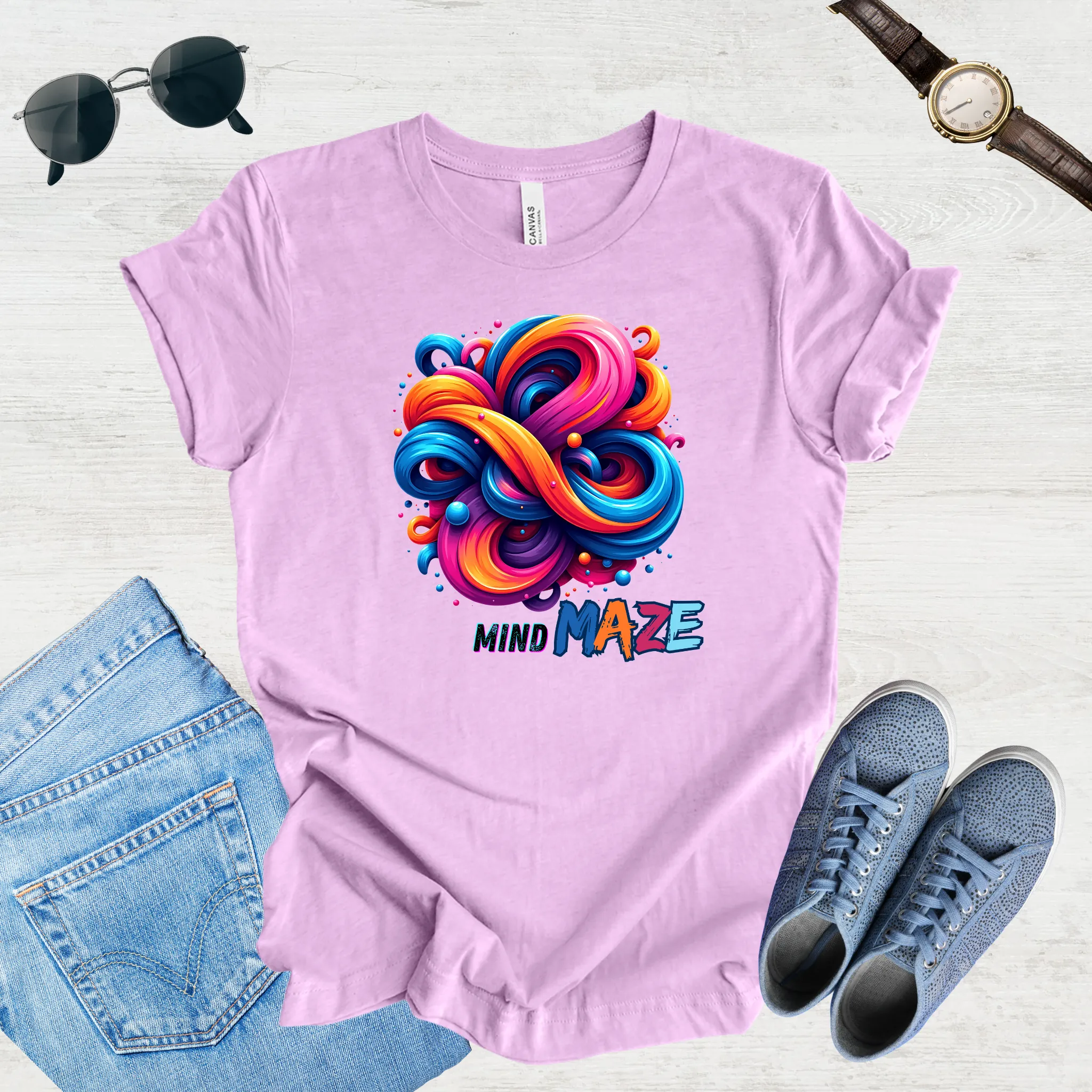 Mind Maze – Retro Vibes Tee