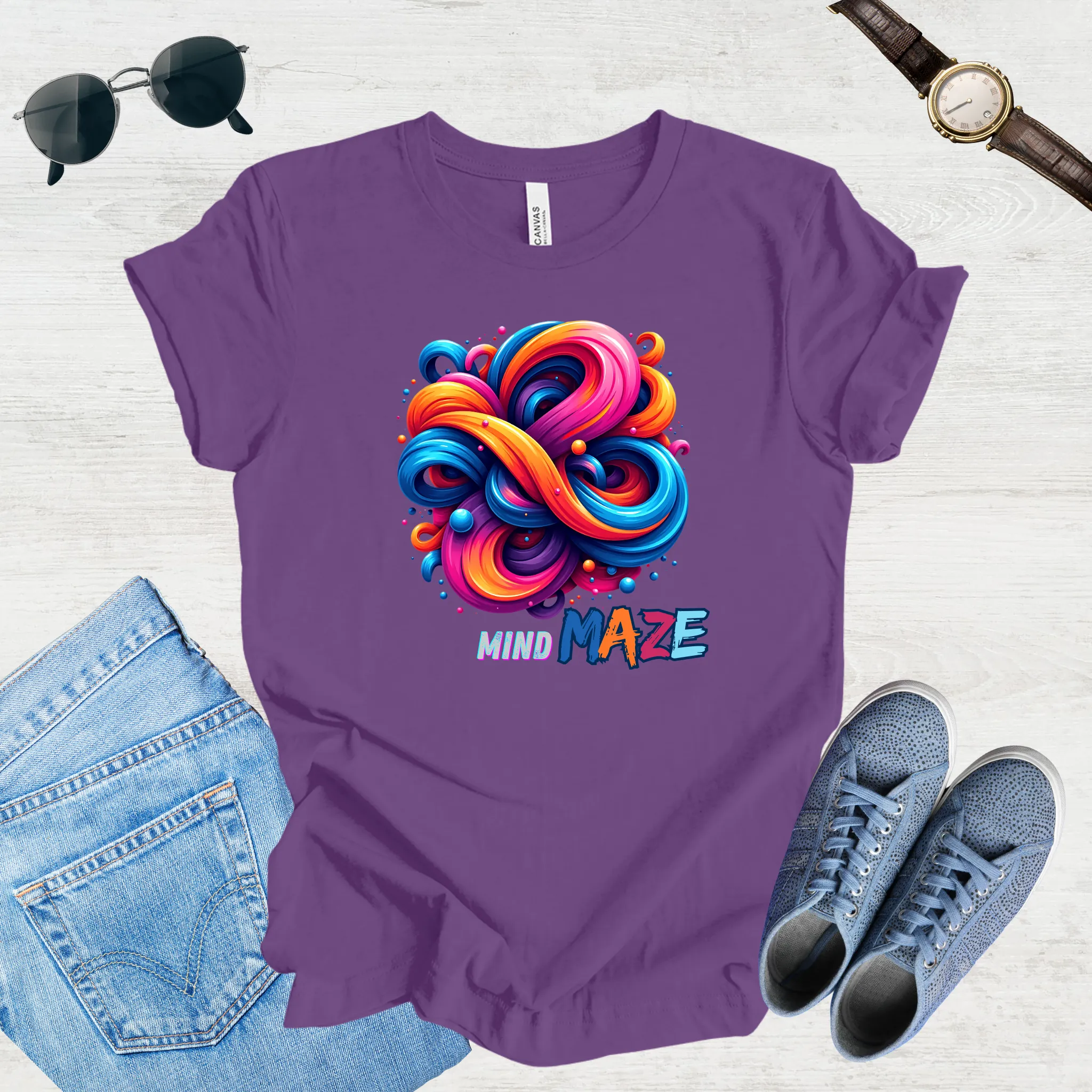 Mind Maze – Retro Vibes Tee
