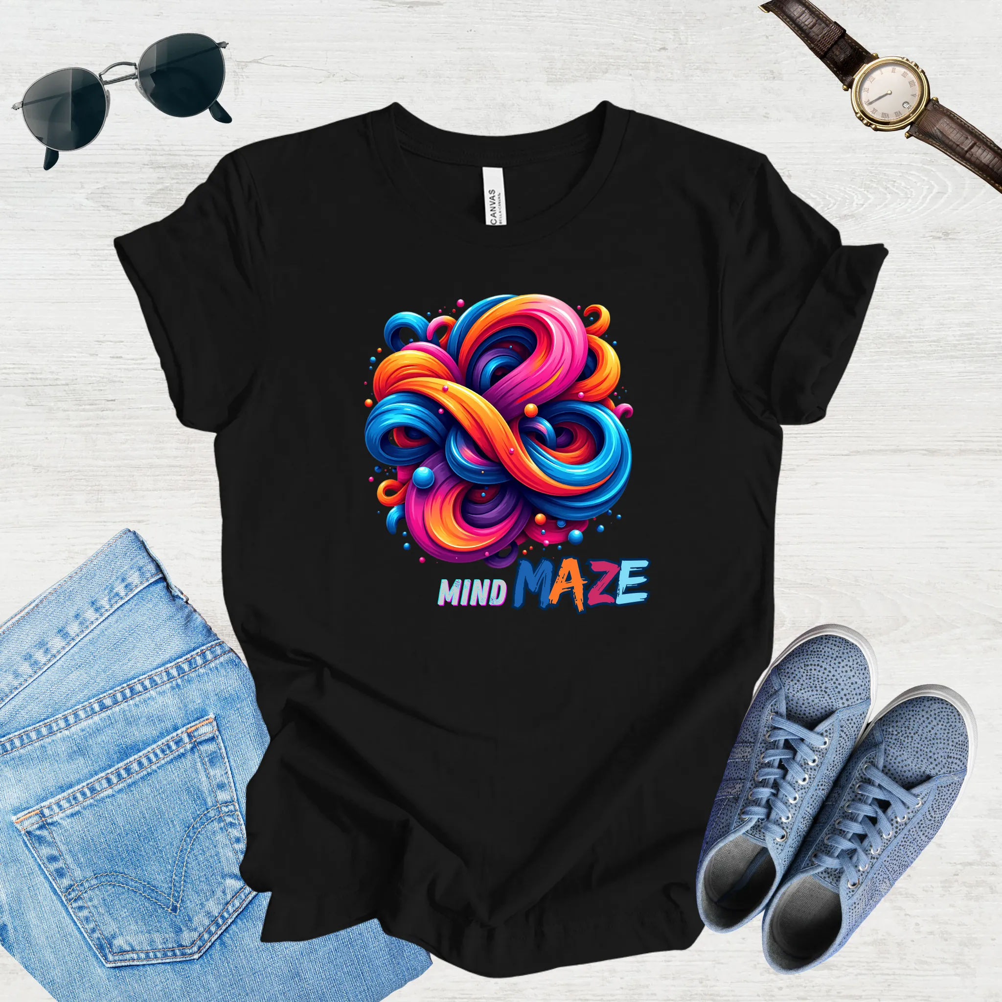 Mind Maze – Retro Vibes Tee