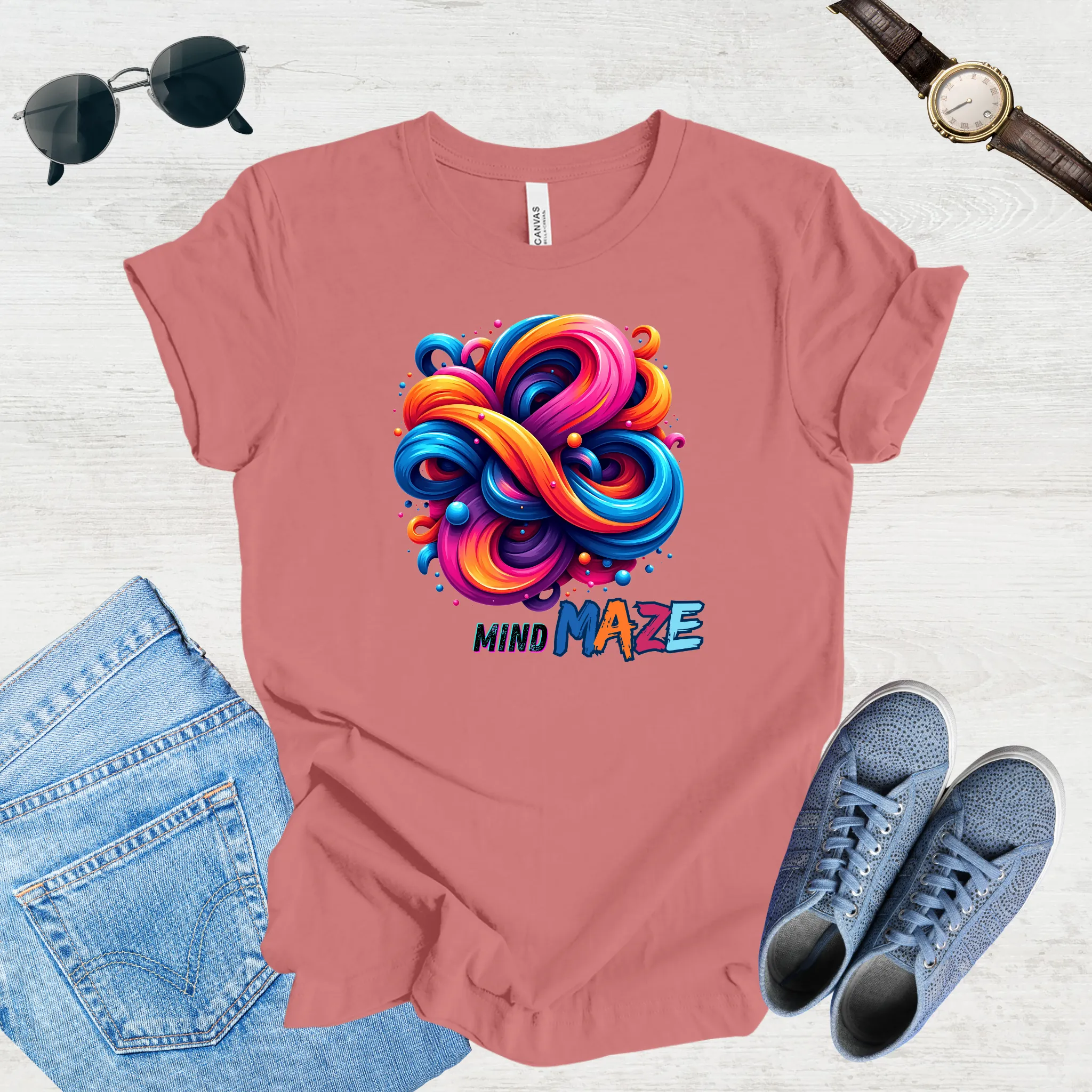 Mind Maze – Retro Vibes Tee
