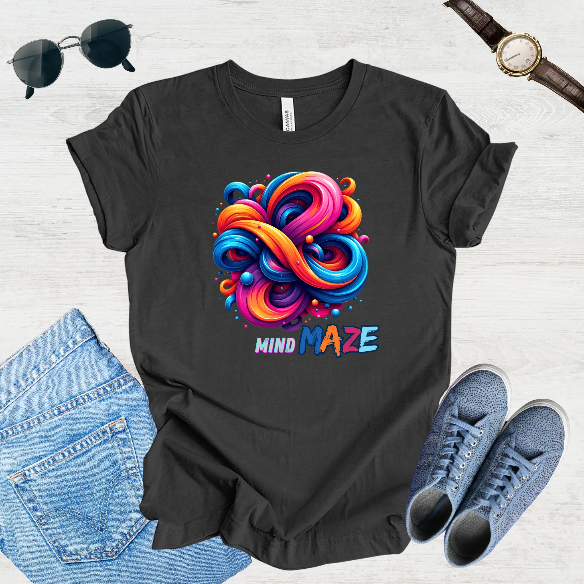 Mind Maze – Retro Vibes Tee
