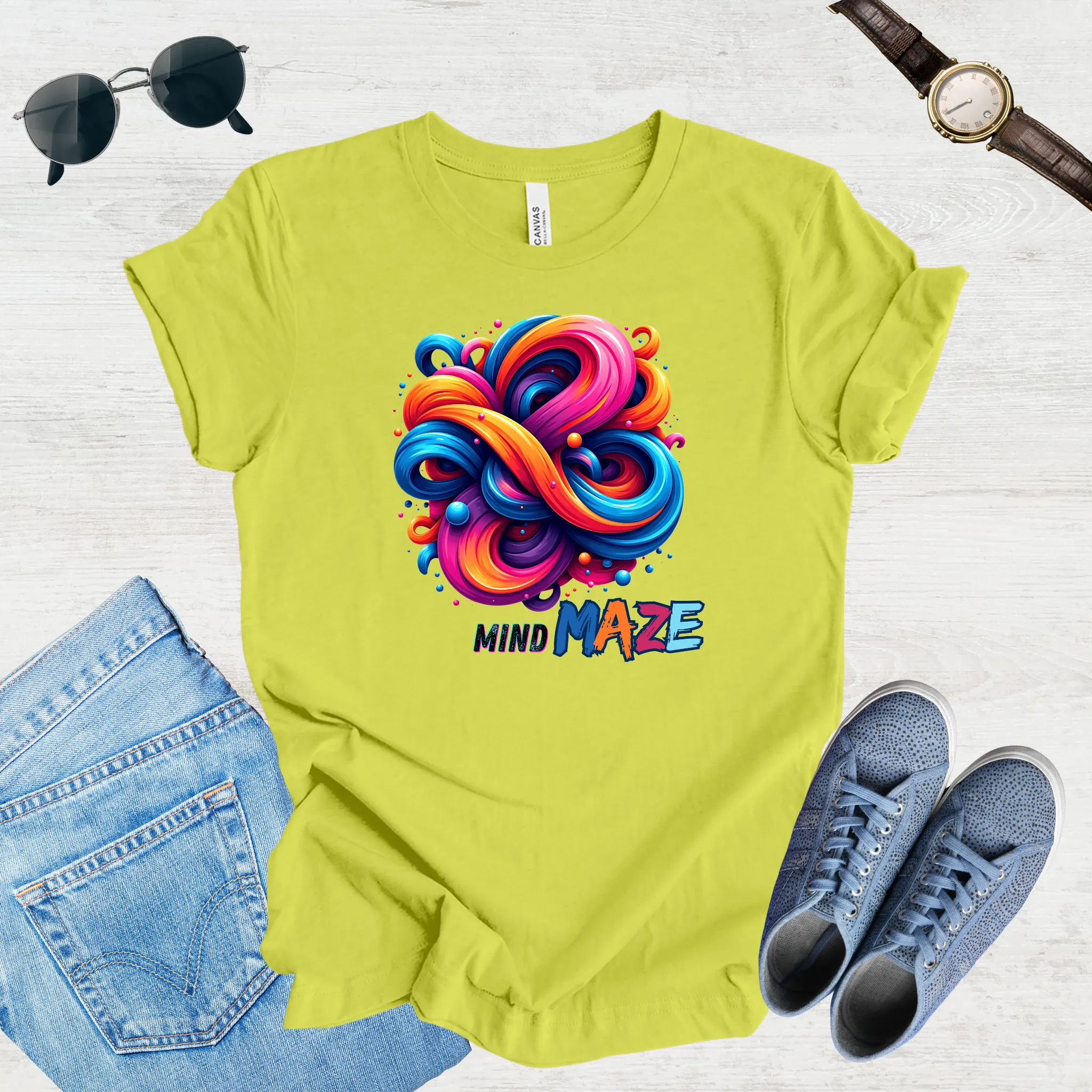 Mind Maze – Retro Vibes Tee
