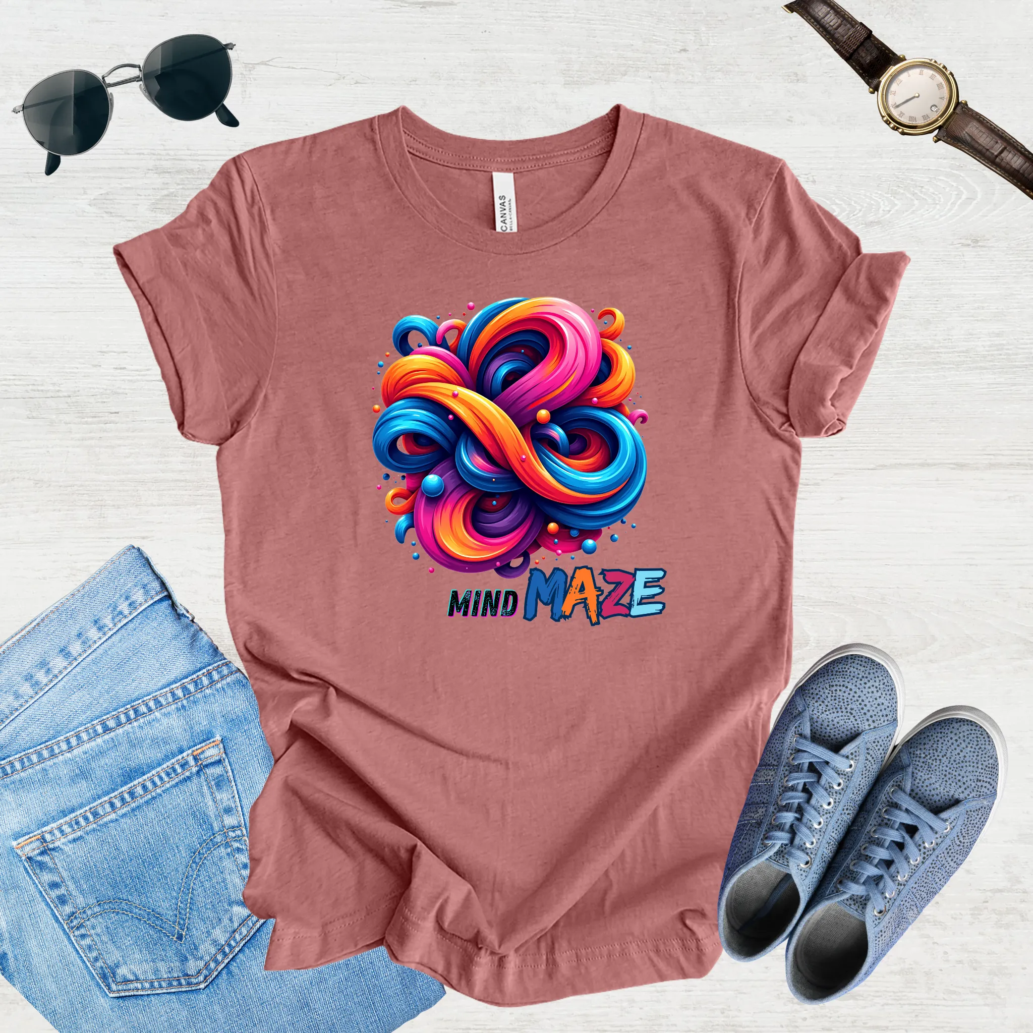 Mind Maze – Retro Vibes Tee