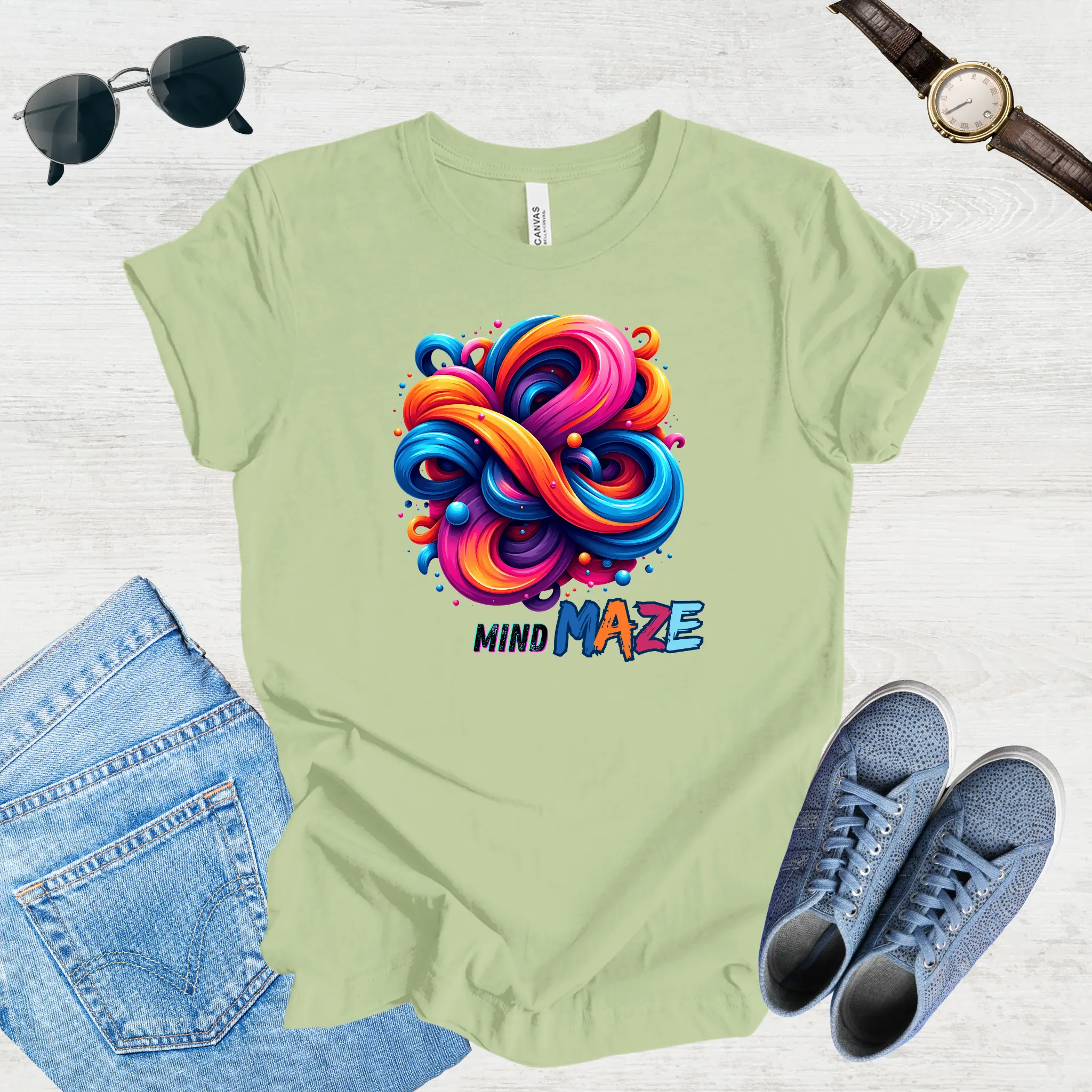 Mind Maze – Retro Vibes Tee