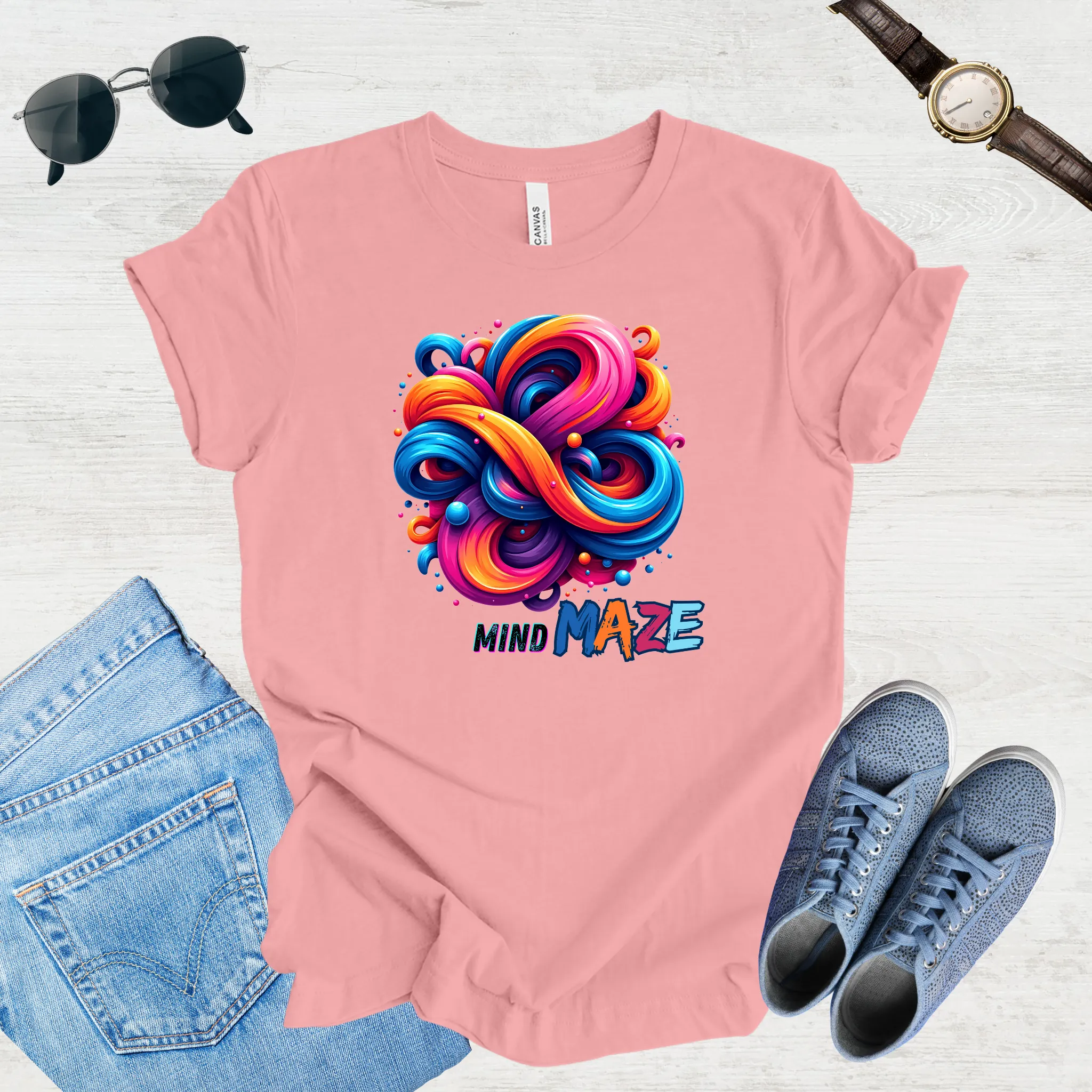 Mind Maze – Retro Vibes Tee