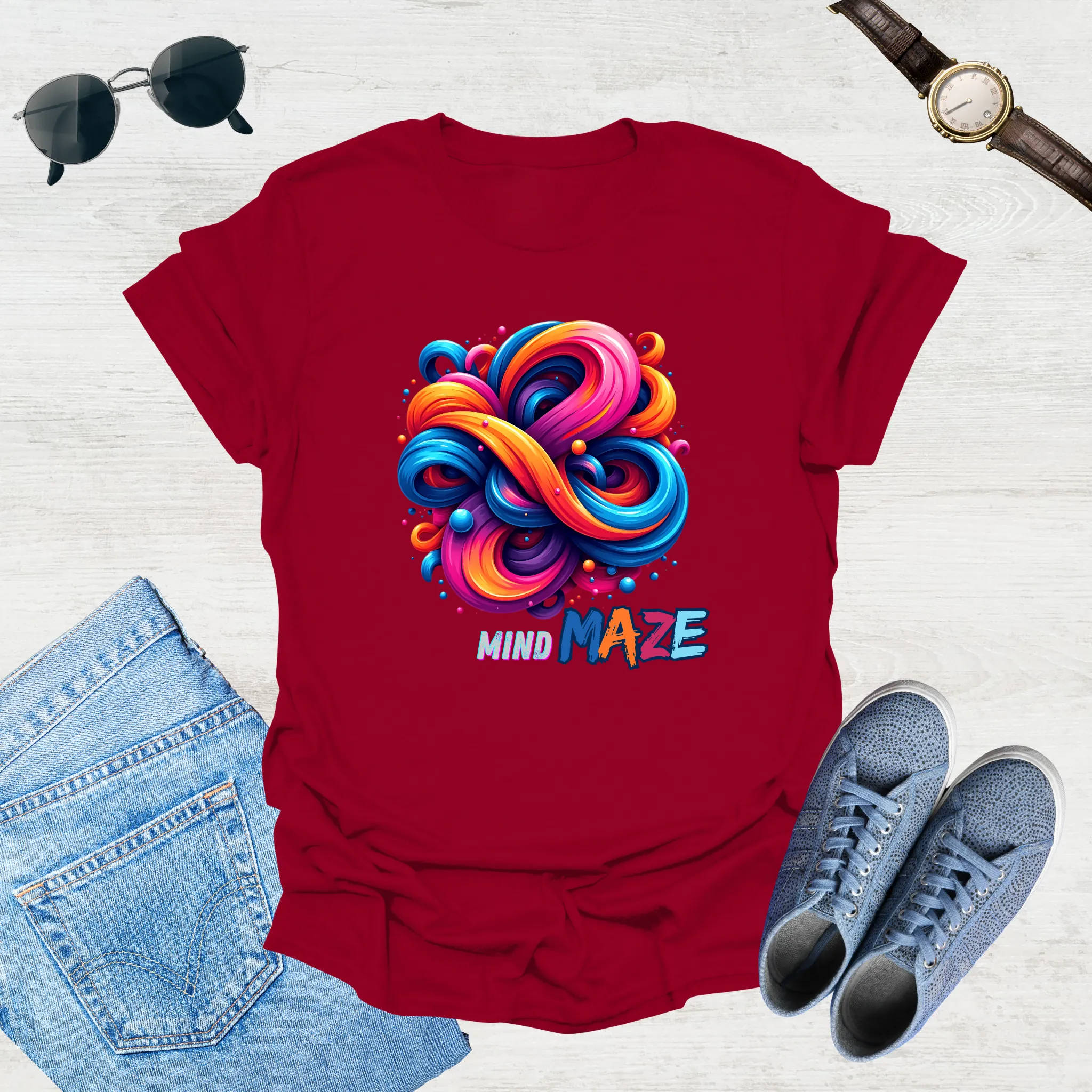 Mind Maze – Retro Vibes Tee