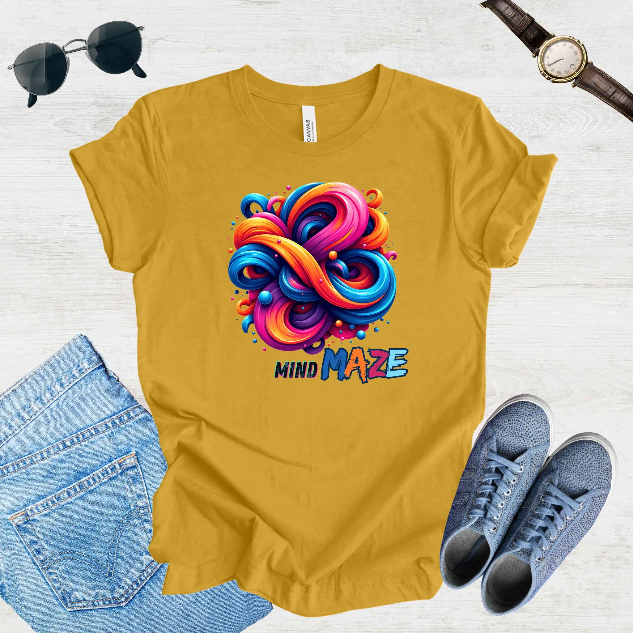 Mind Maze – Retro Vibes Tee