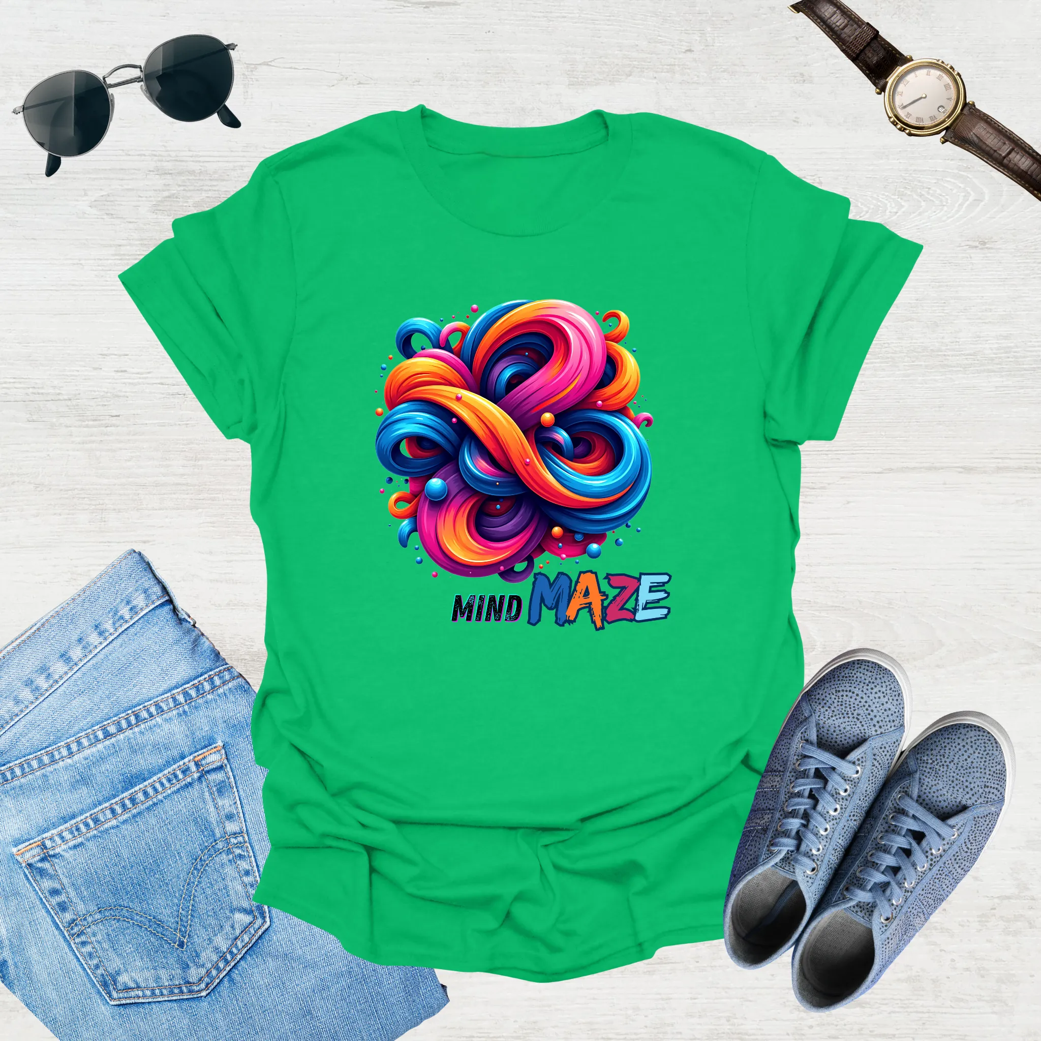 Mind Maze – Retro Vibes Tee