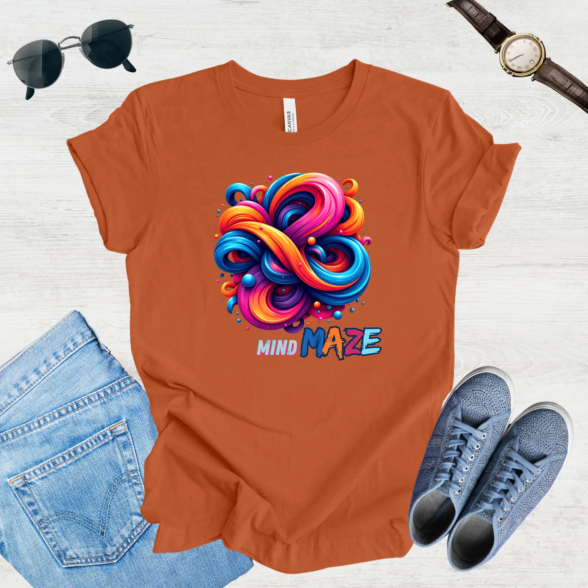Mind Maze – Retro Vibes Tee