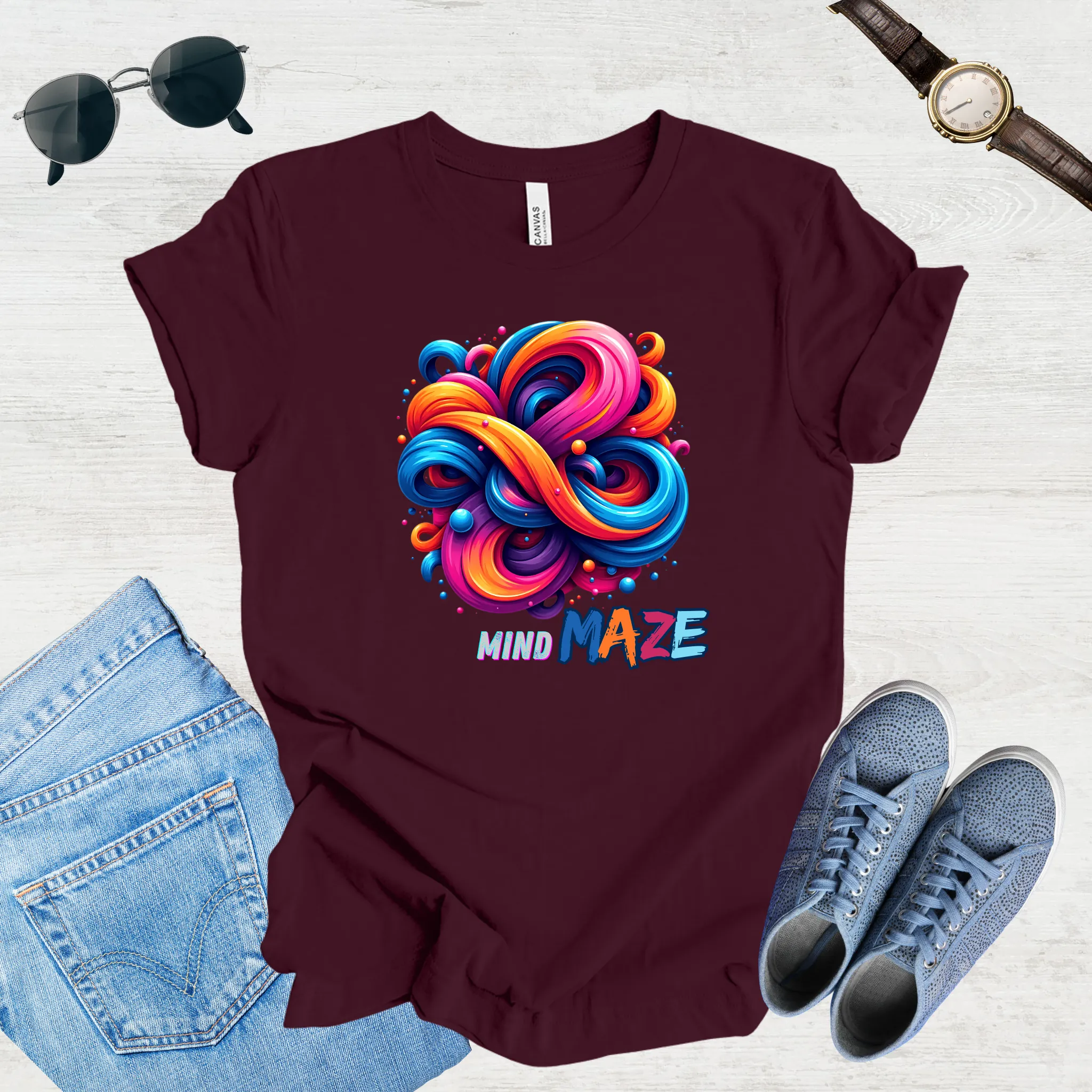 Mind Maze – Retro Vibes Tee