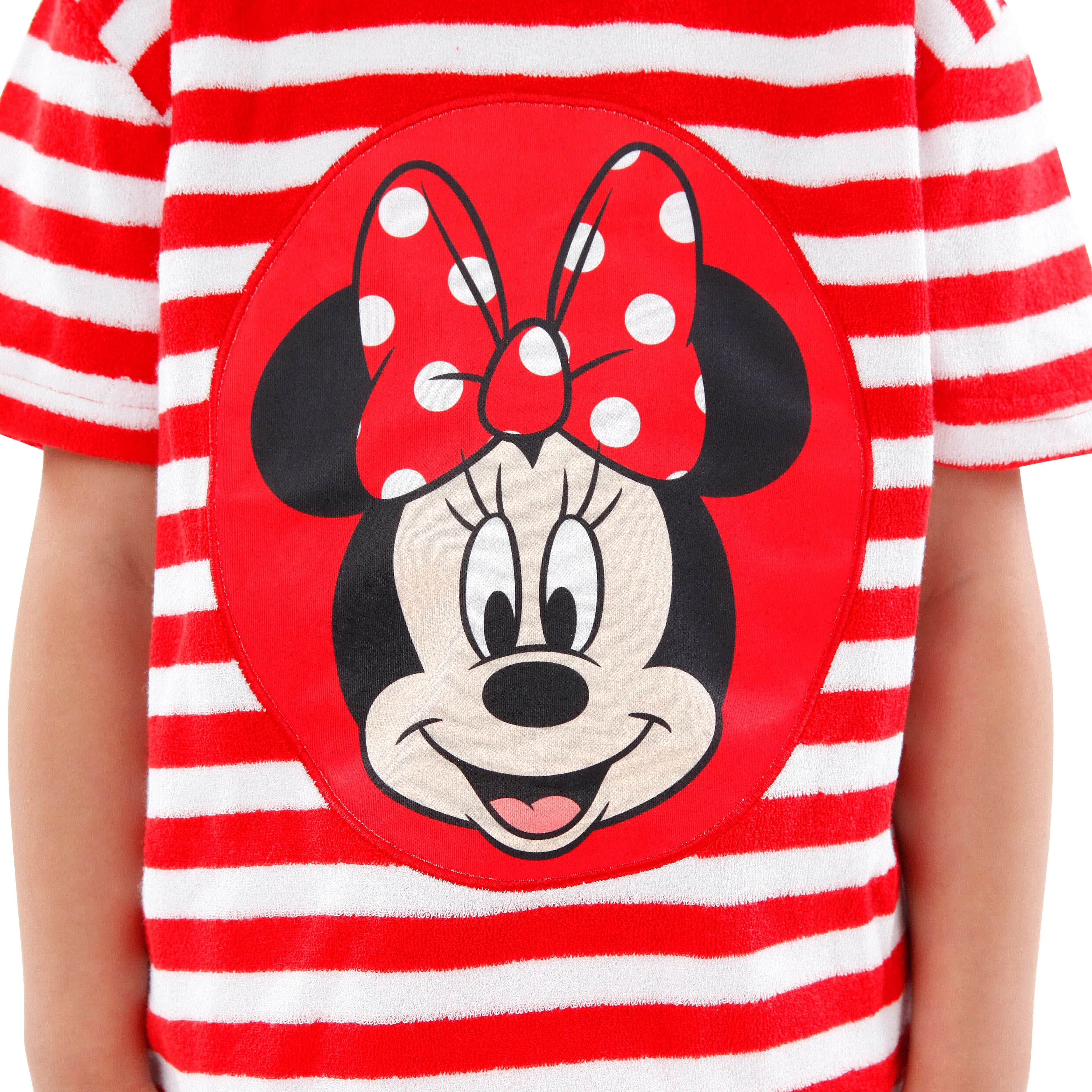 Minnie Mouse Girls Towelling T-Shirt and Shorts Set