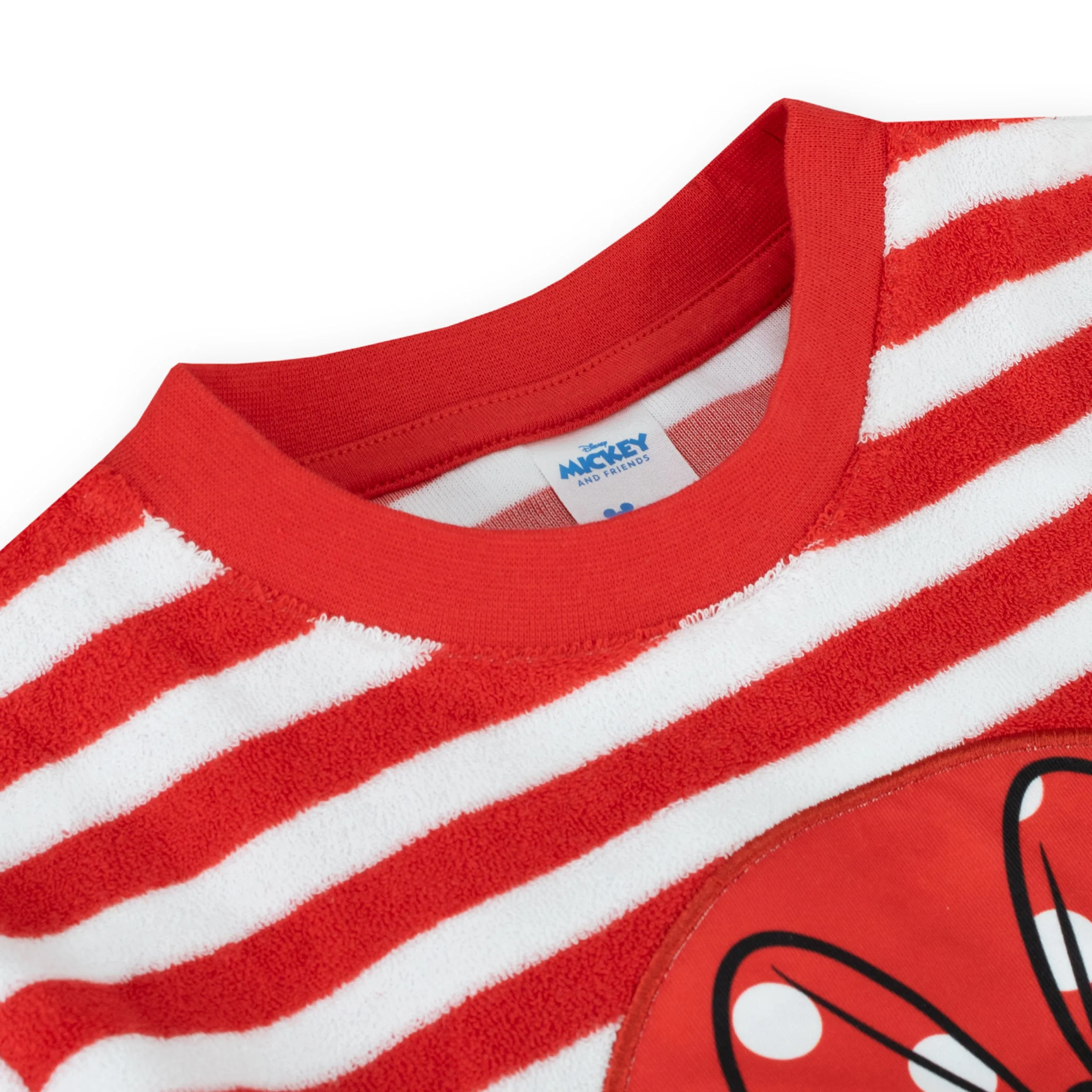 Minnie Mouse Girls Towelling T-Shirt and Shorts Set