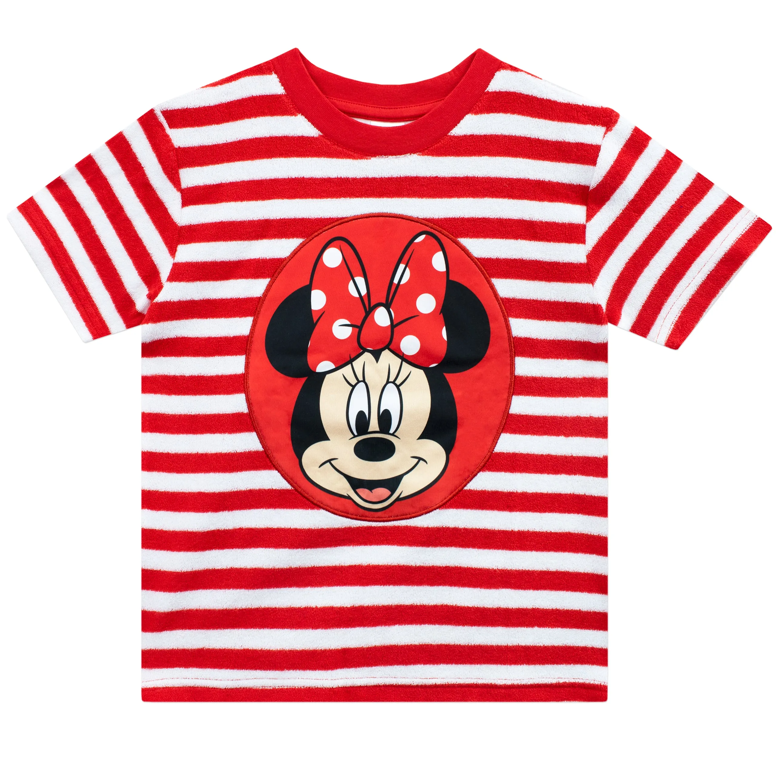 Minnie Mouse Girls Towelling T-Shirt and Shorts Set