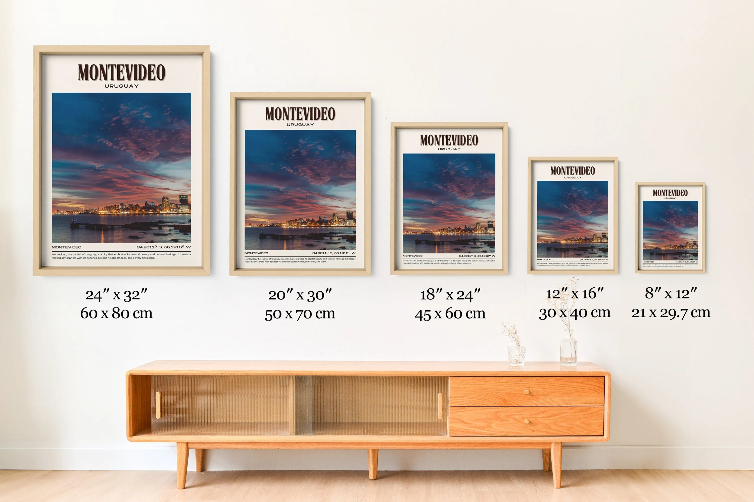Montevideo Vintage Wall Art, Uruguay