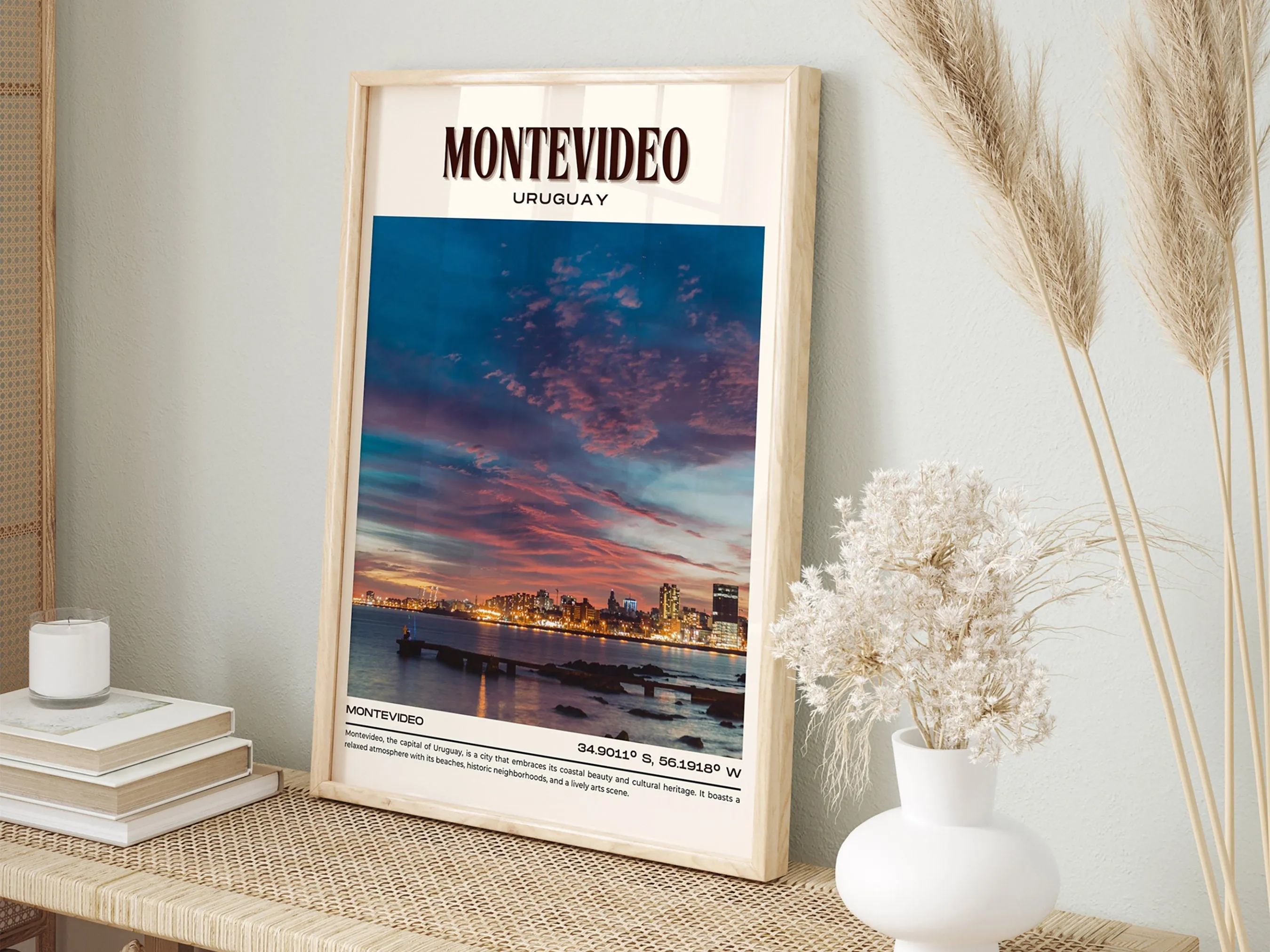 Montevideo Vintage Wall Art, Uruguay