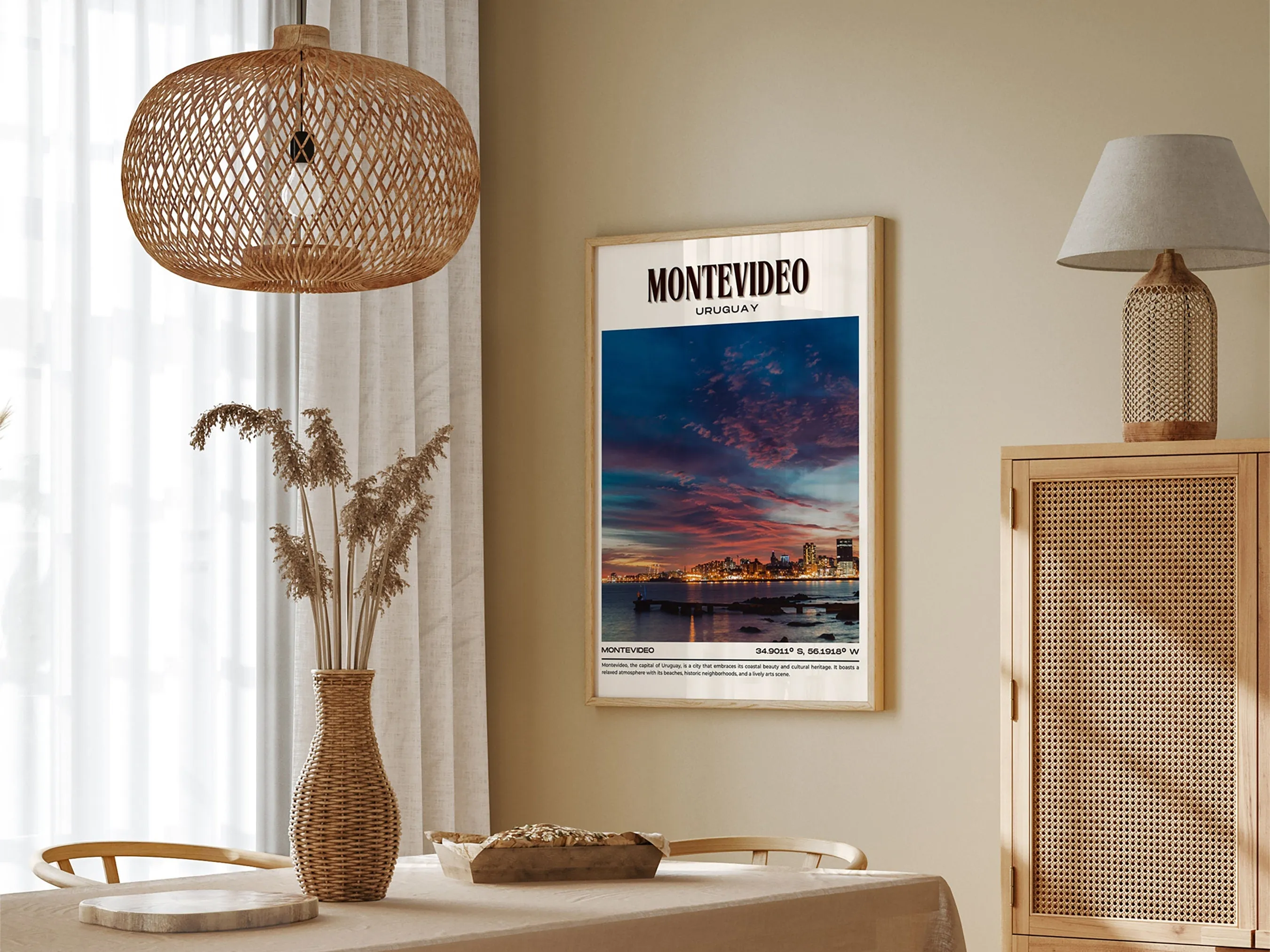 Montevideo Vintage Wall Art, Uruguay