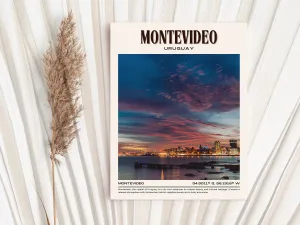 Montevideo Vintage Wall Art, Uruguay