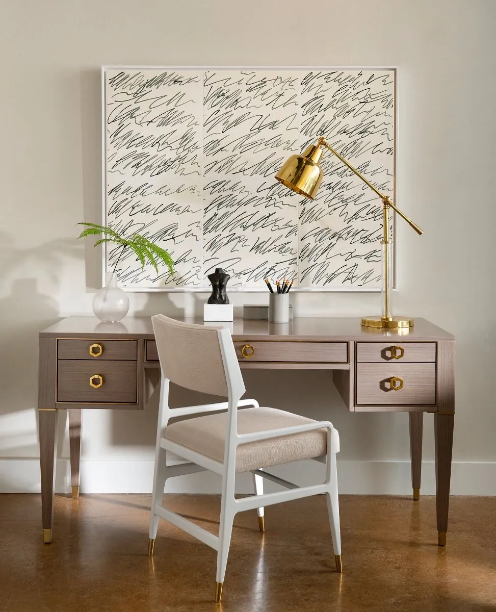 Morris Desk - Taupe Gray