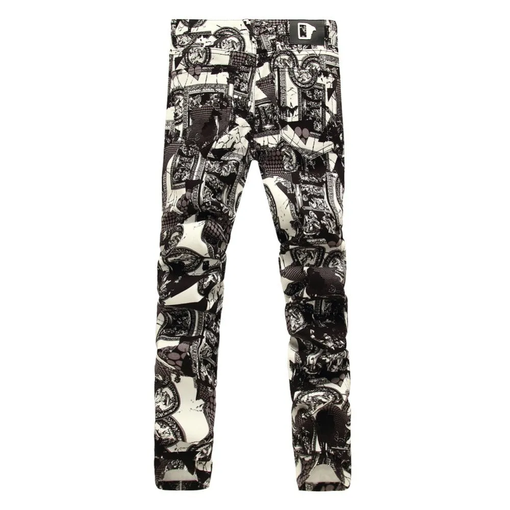 Mosaic Men's Painted Denim Jeans