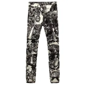Mosaic Men's Painted Denim Jeans