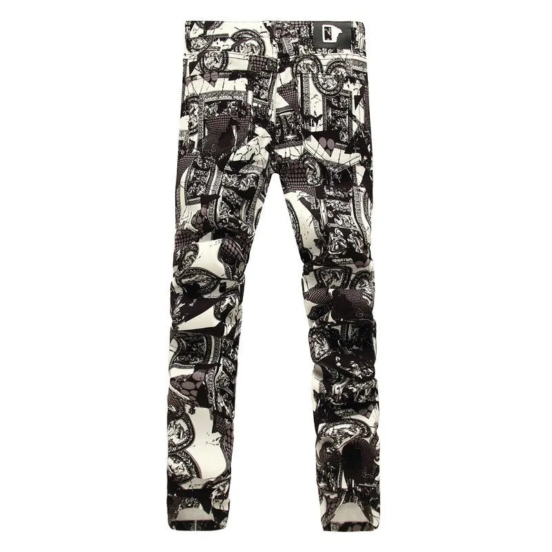 Mosaic Men's Painted Denim Jeans
