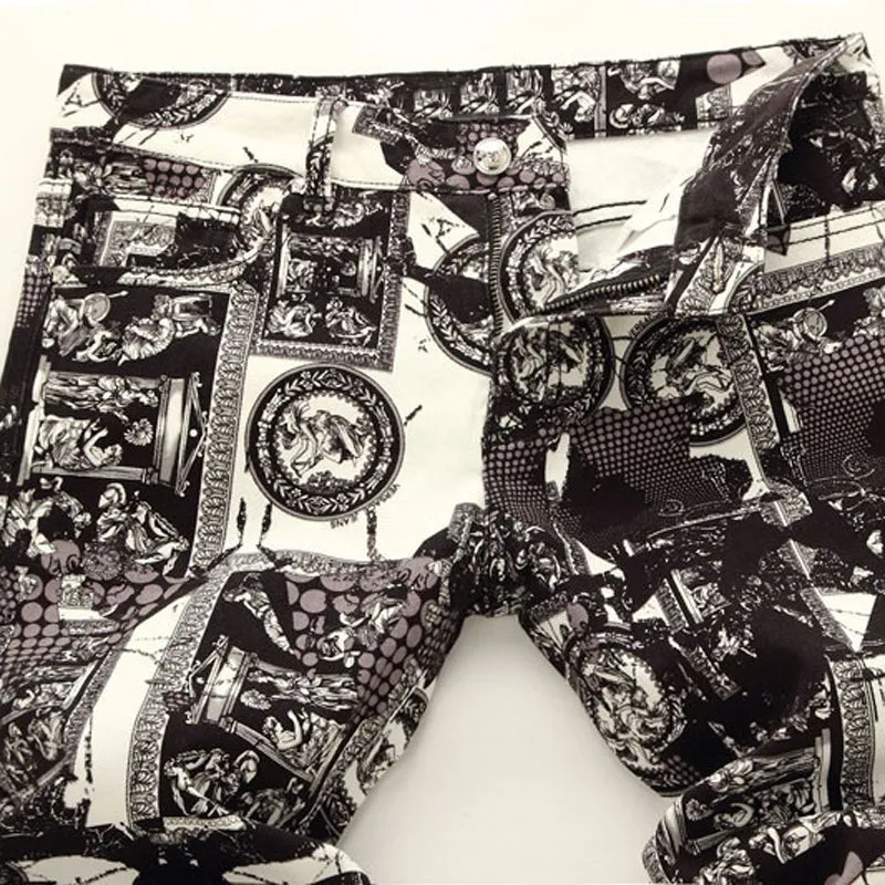 Mosaic Men's Painted Denim Jeans