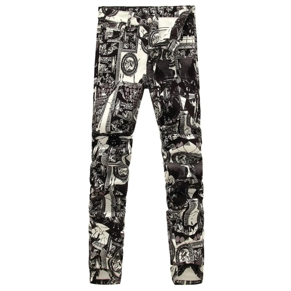 Mosaic Men's Painted Denim Jeans