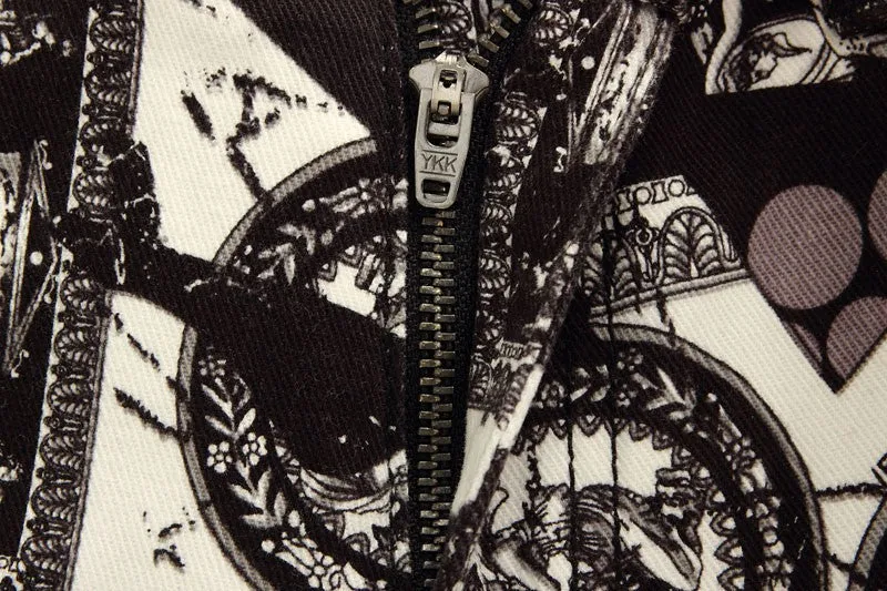 Mosaic Men's Painted Denim Jeans