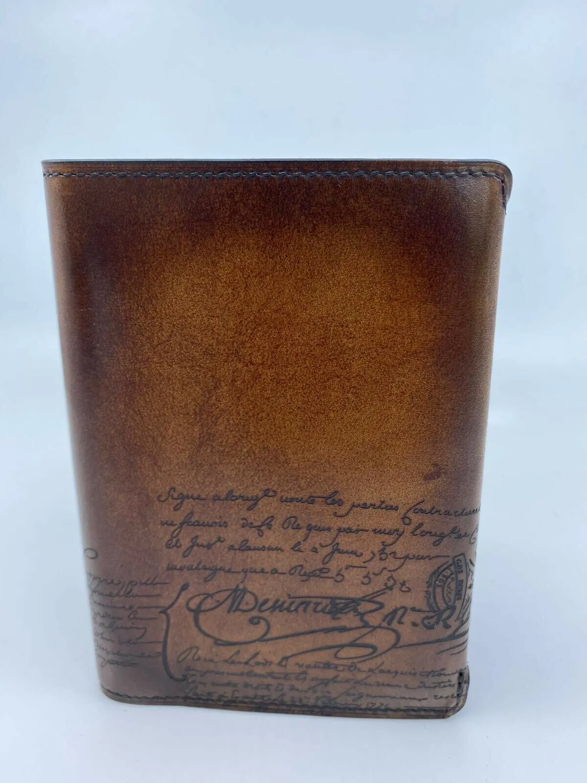 New Authentic Berluti Escale Scritto Passport Holder