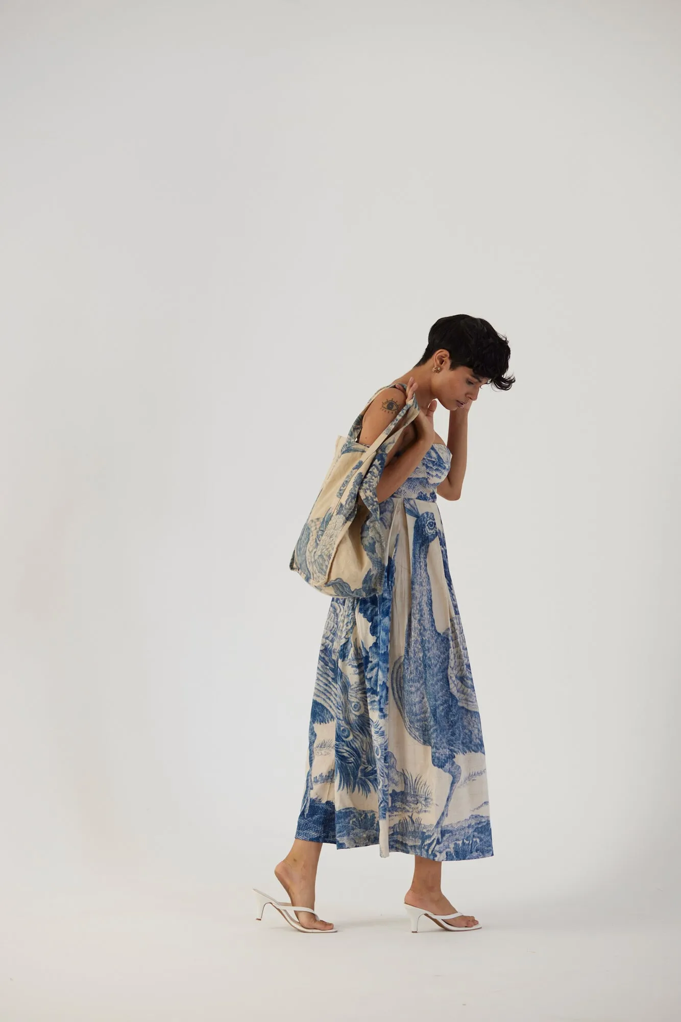 New Season Fall 24/Summer 25-Dress-Cotton Satin-Brallette-Morni White-YAMBB08-Fashion Edit Yam