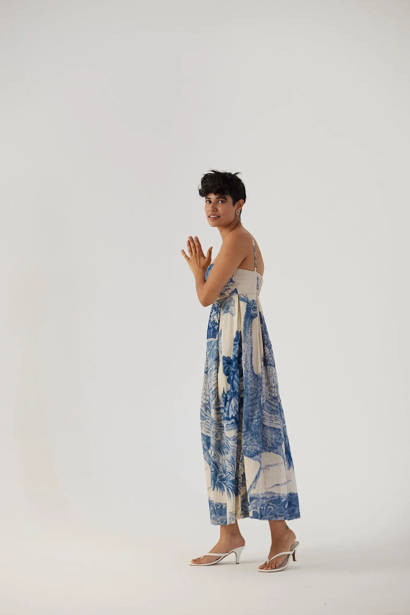 New Season Fall 24/Summer 25-Dress-Cotton Satin-Brallette-Morni White-YAMBB08-Fashion Edit Yam