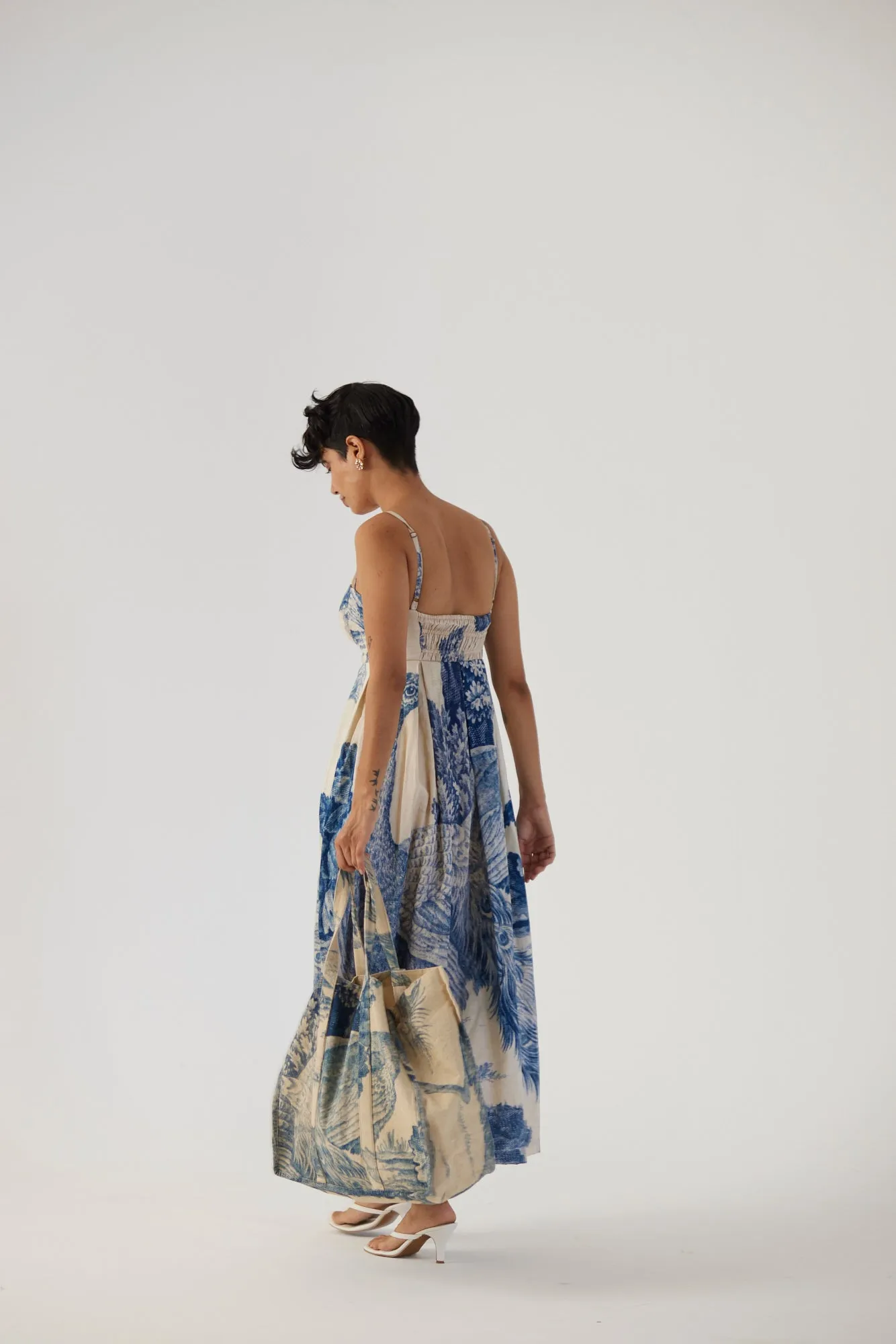 New Season Fall 24/Summer 25-Dress-Cotton Satin-Brallette-Morni White-YAMBB08-Fashion Edit Yam