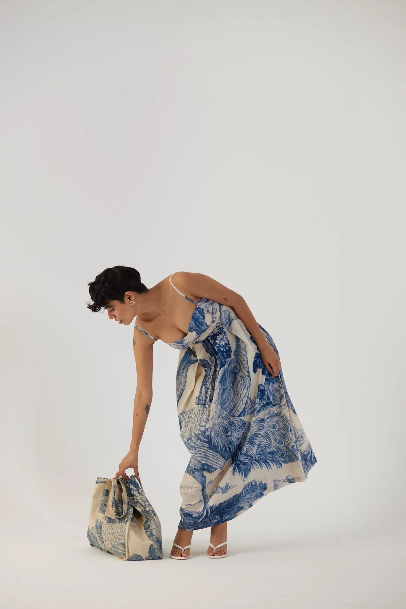 New Season Fall 24/Summer 25-Dress-Cotton Satin-Brallette-Morni White-YAMBB08-Fashion Edit Yam