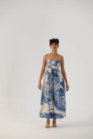 New Season Fall 24/Summer 25-Dress-Cotton Satin-Brallette-Morni White-YAMBB08-Fashion Edit Yam