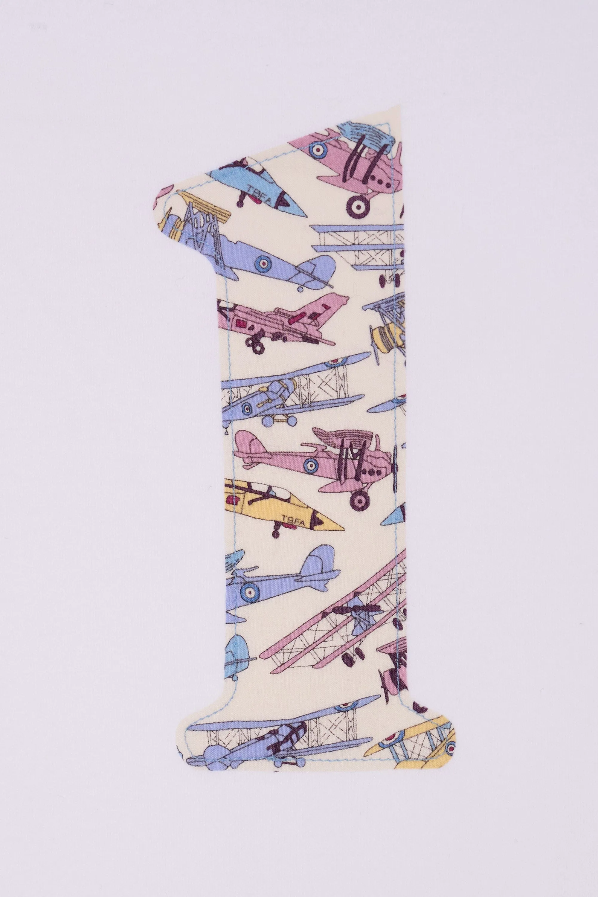 Number White T-Shirt in Tom's Jet Liberty Print