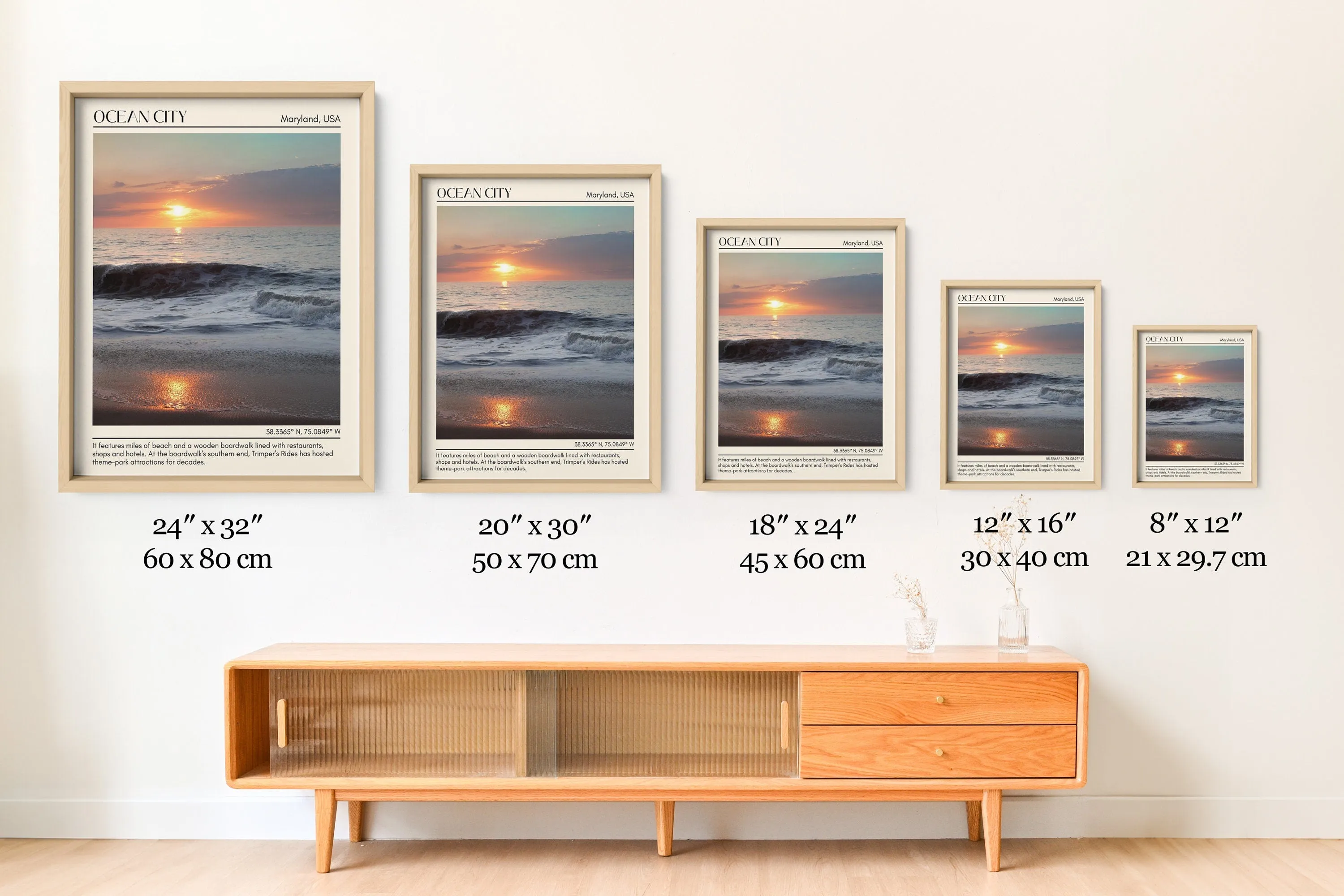 Ocean City Beach Wall Canvas, USA