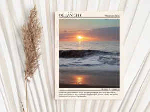 Ocean City Beach Wall Canvas, USA
