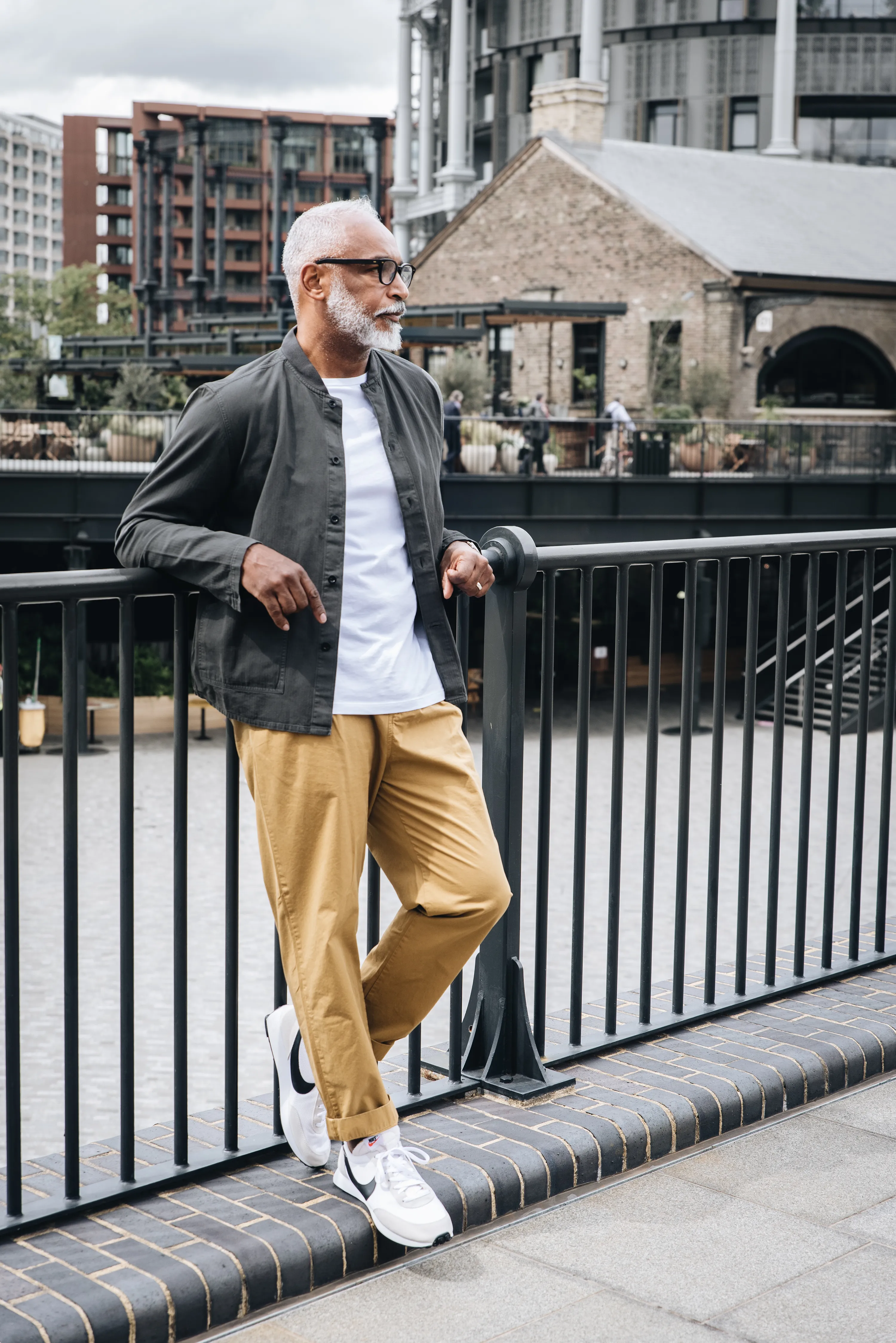 Organic Twill Double Pleated Trouser