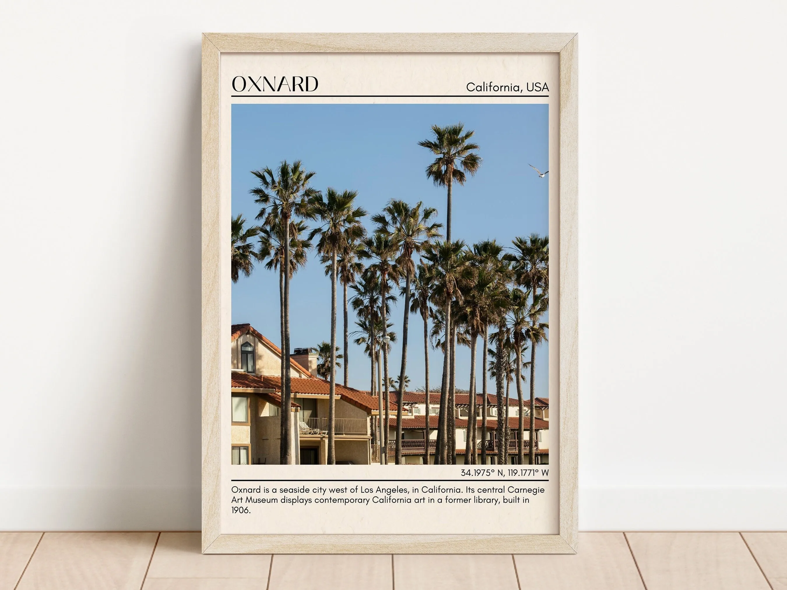 Oxnard Minimal Wall Art, California, USA