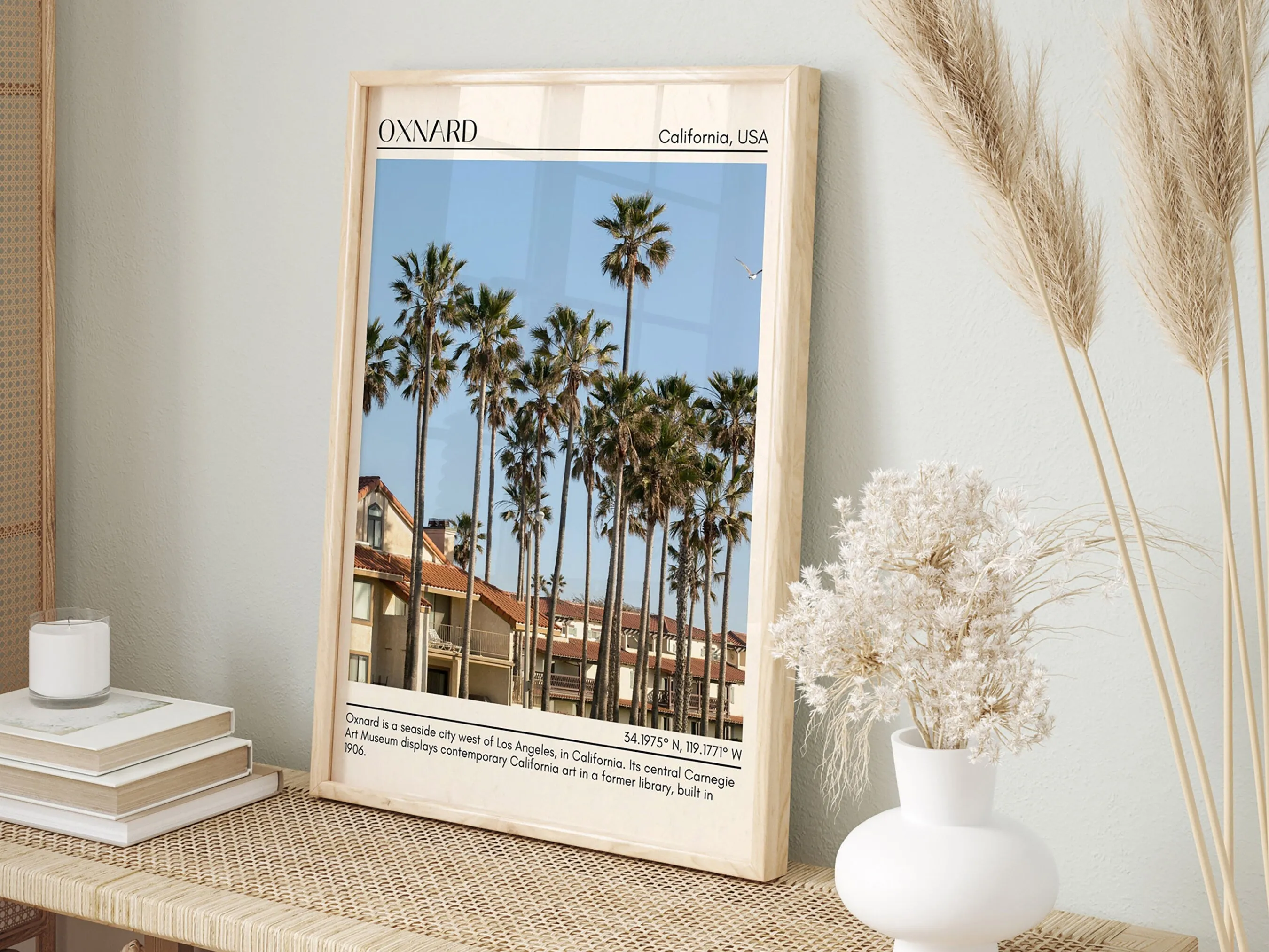 Oxnard Minimal Wall Art, California, USA