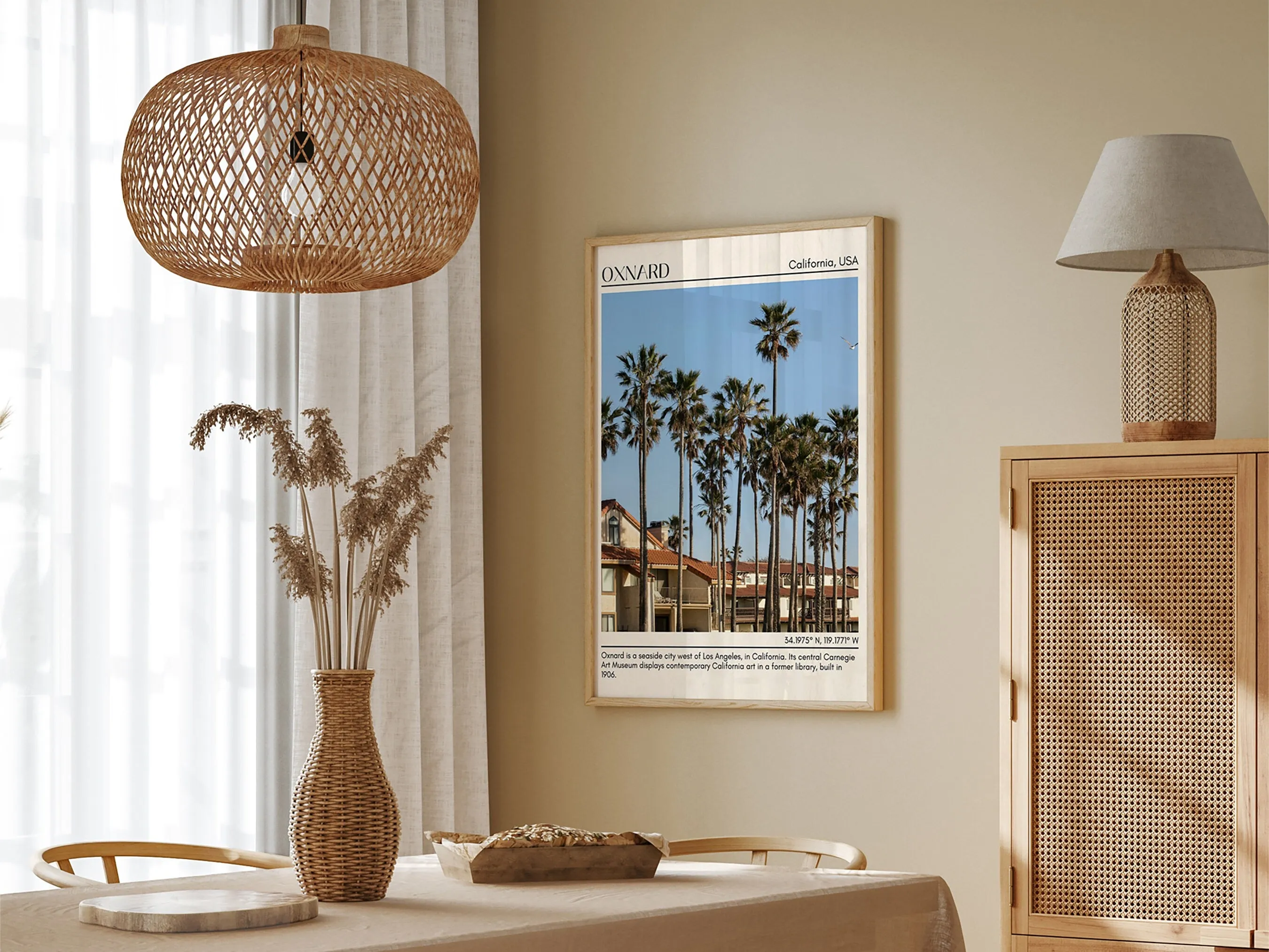 Oxnard Minimal Wall Art, California, USA