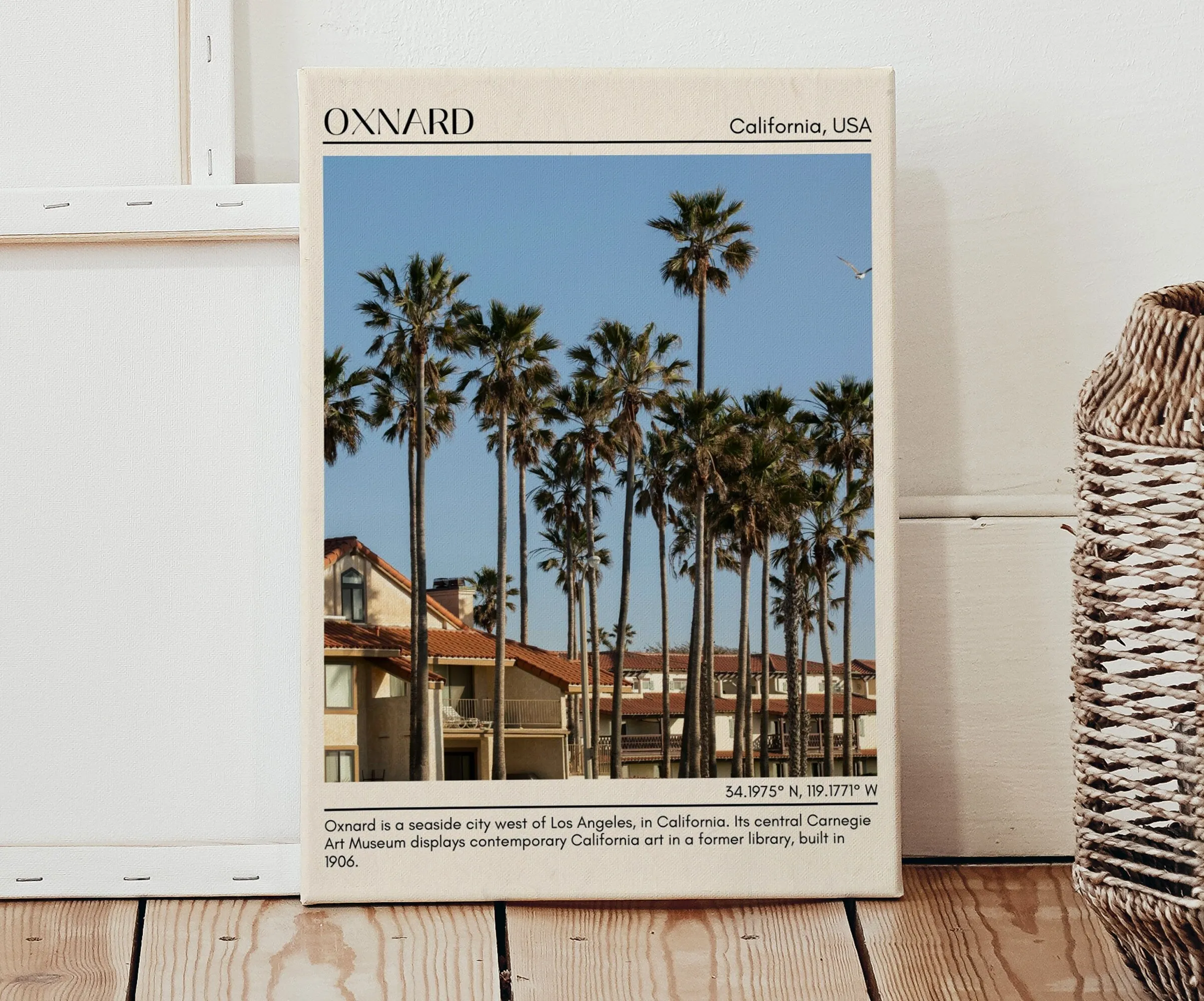 Oxnard Minimal Wall Art, California, USA