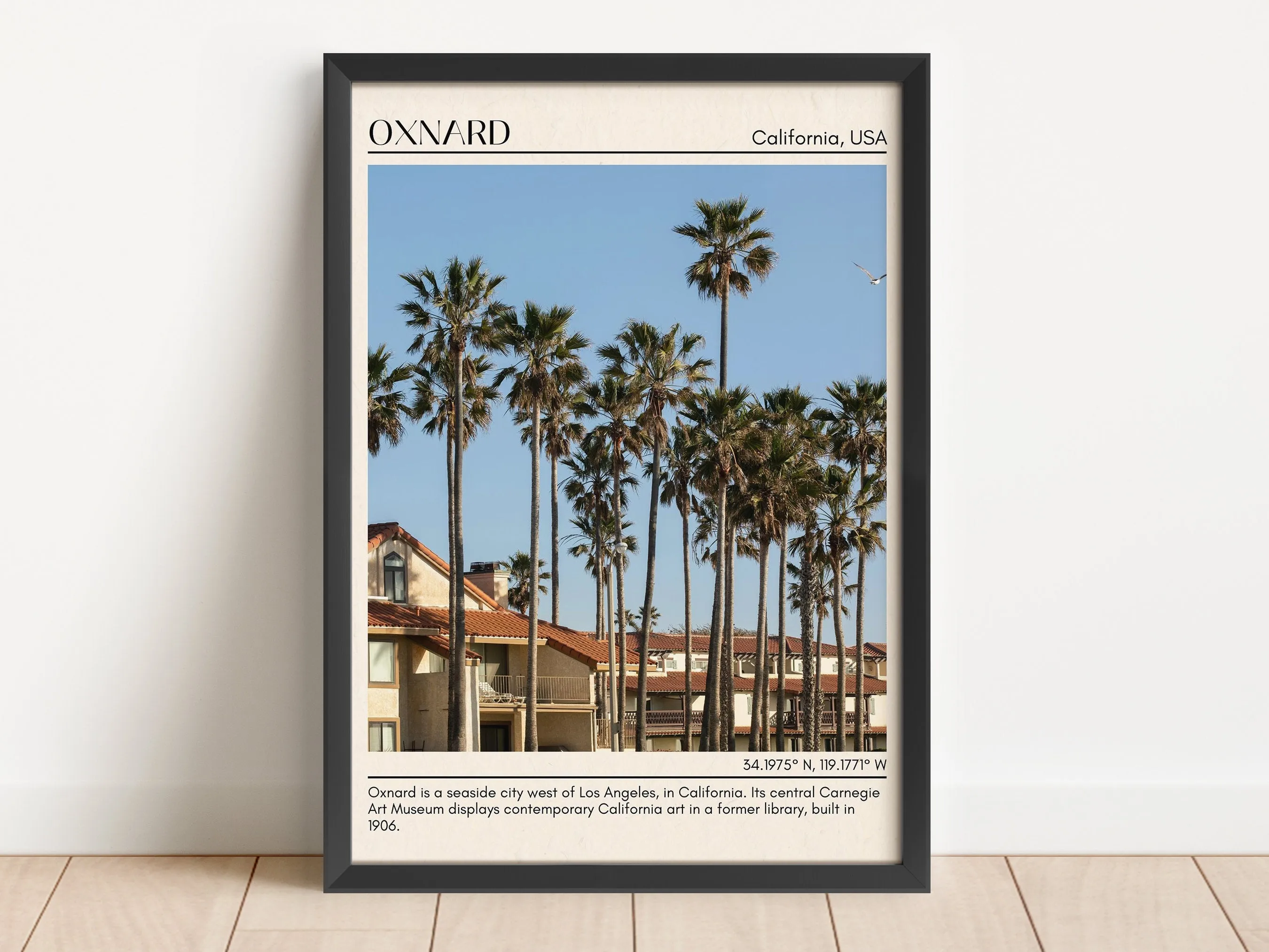 Oxnard Minimal Wall Art, California, USA