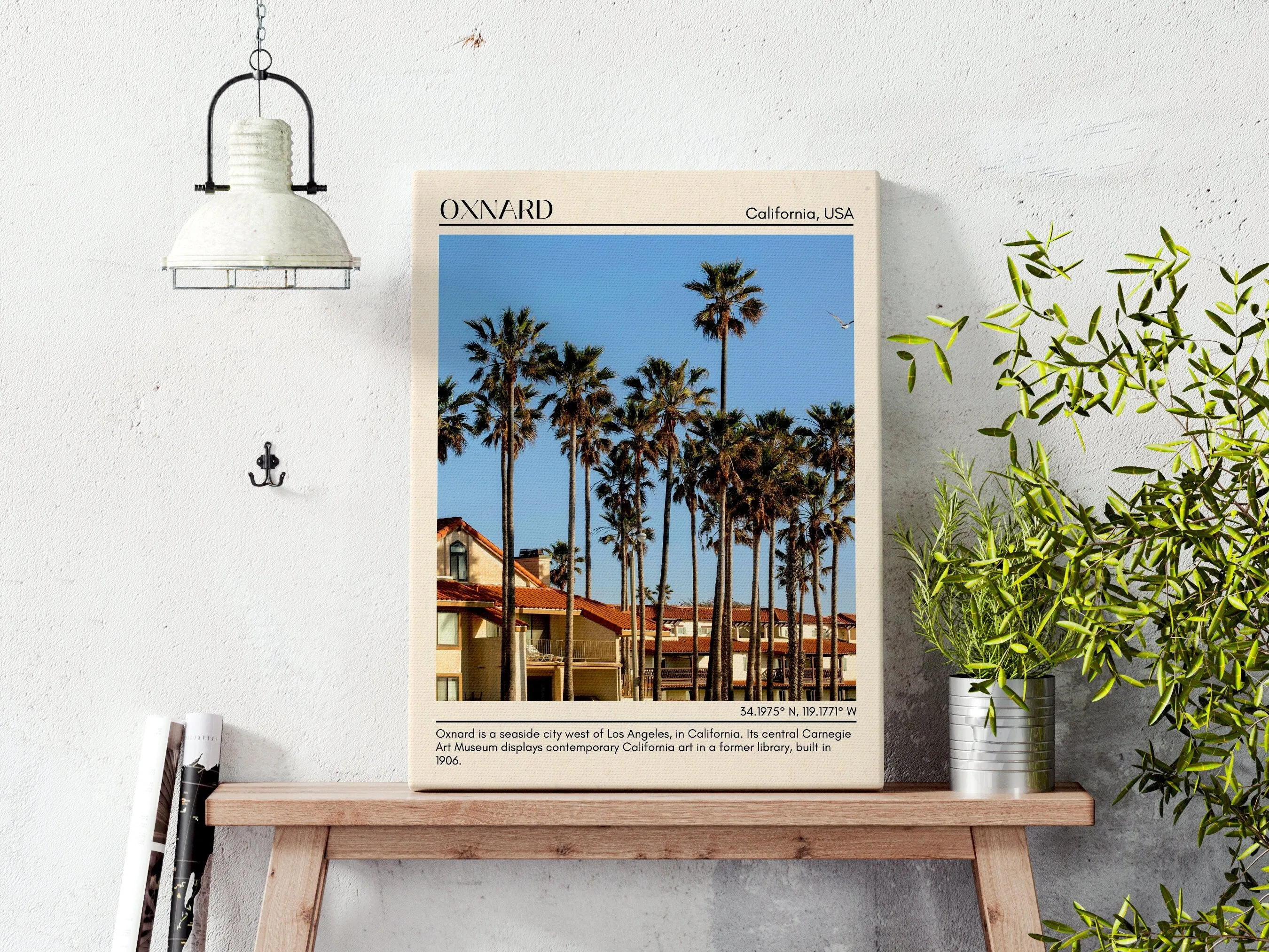 Oxnard Minimal Wall Art, California, USA