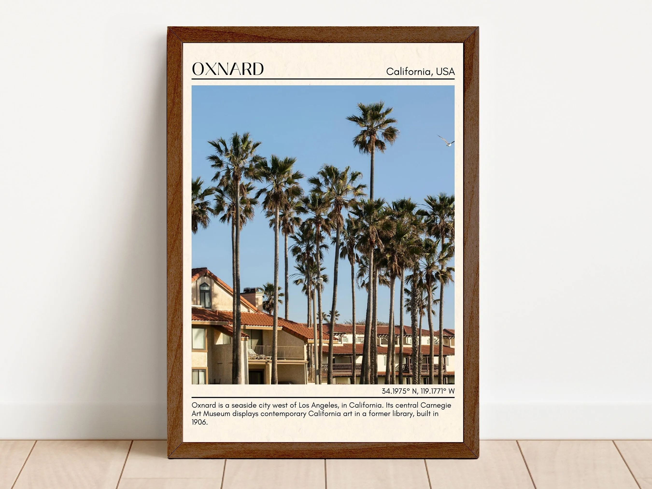 Oxnard Minimal Wall Art, California, USA