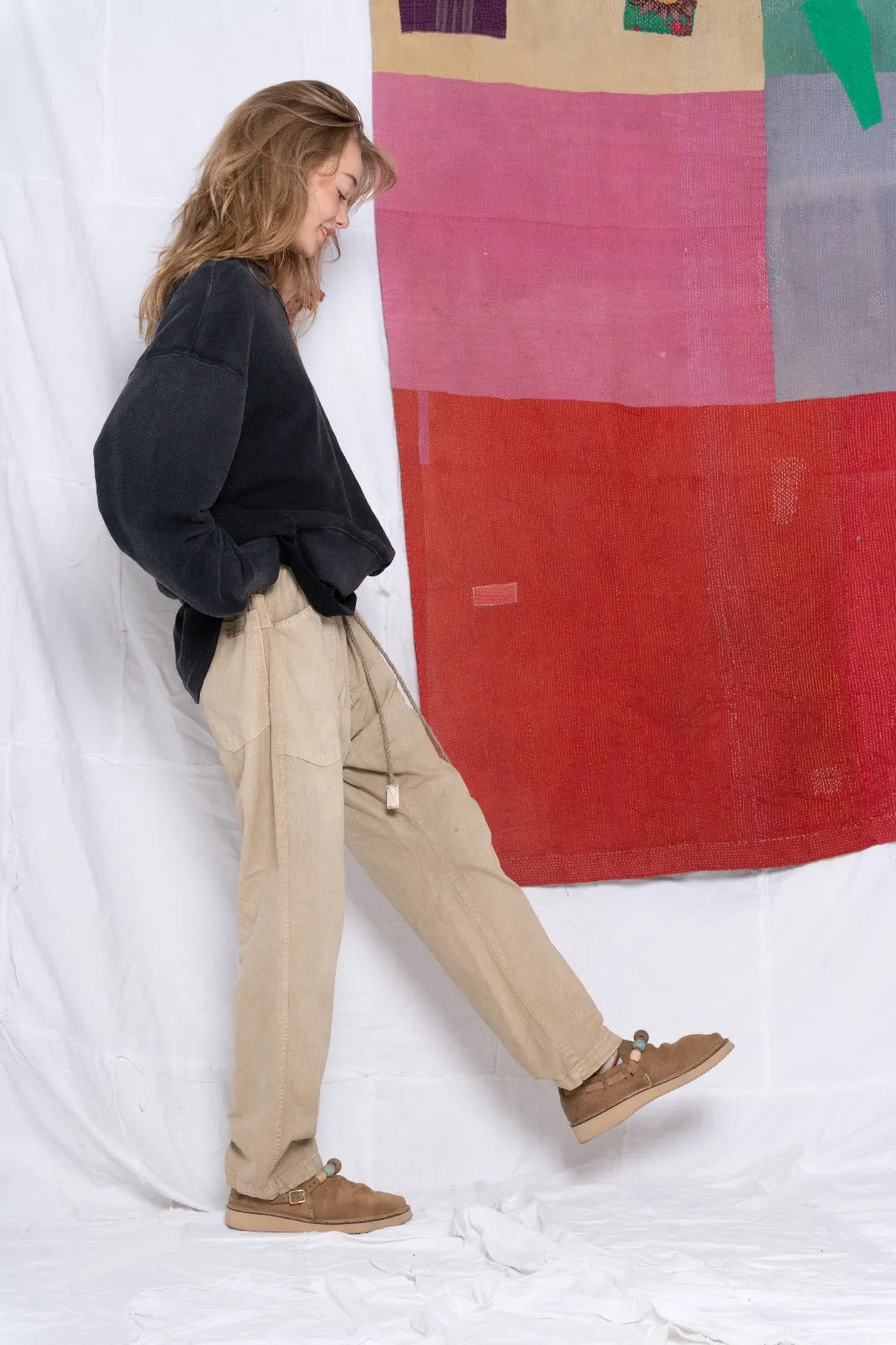 P38 Hemp & Organic Cotton Sunfaded Khaki