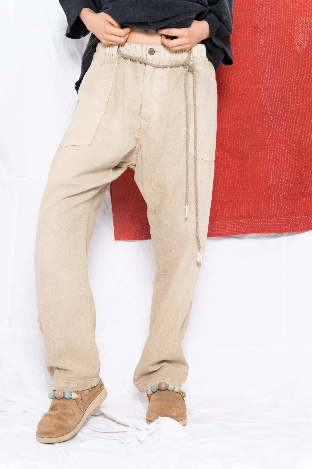 P38 Hemp & Organic Cotton Sunfaded Khaki
