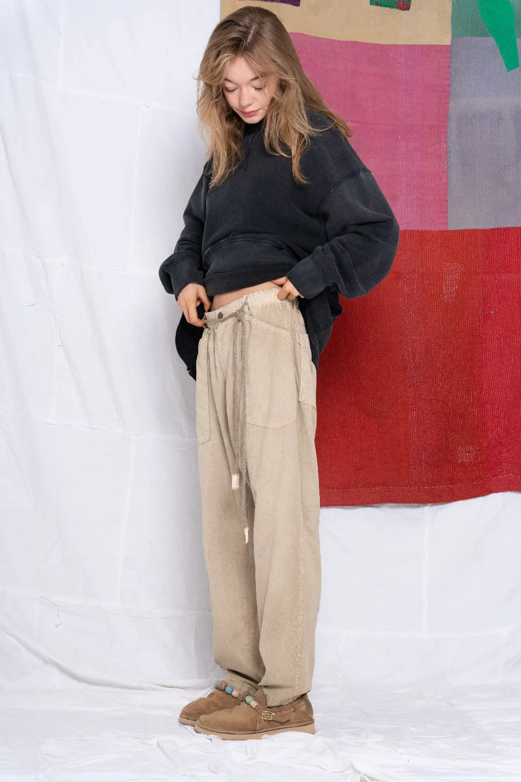 P38 Hemp & Organic Cotton Sunfaded Khaki