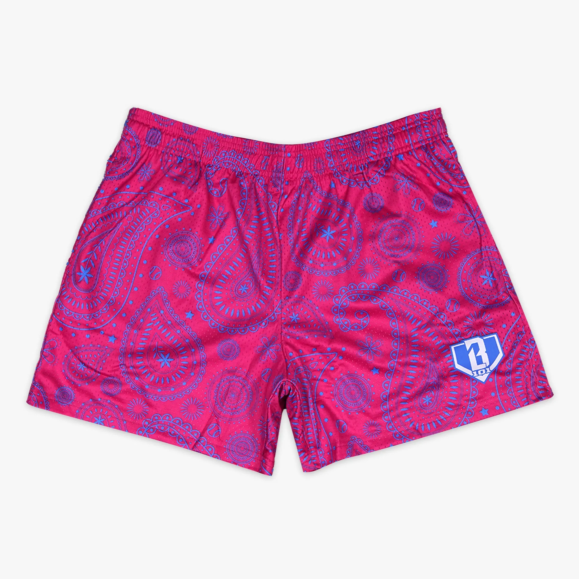 Paisley Shorts - Pink/Blue